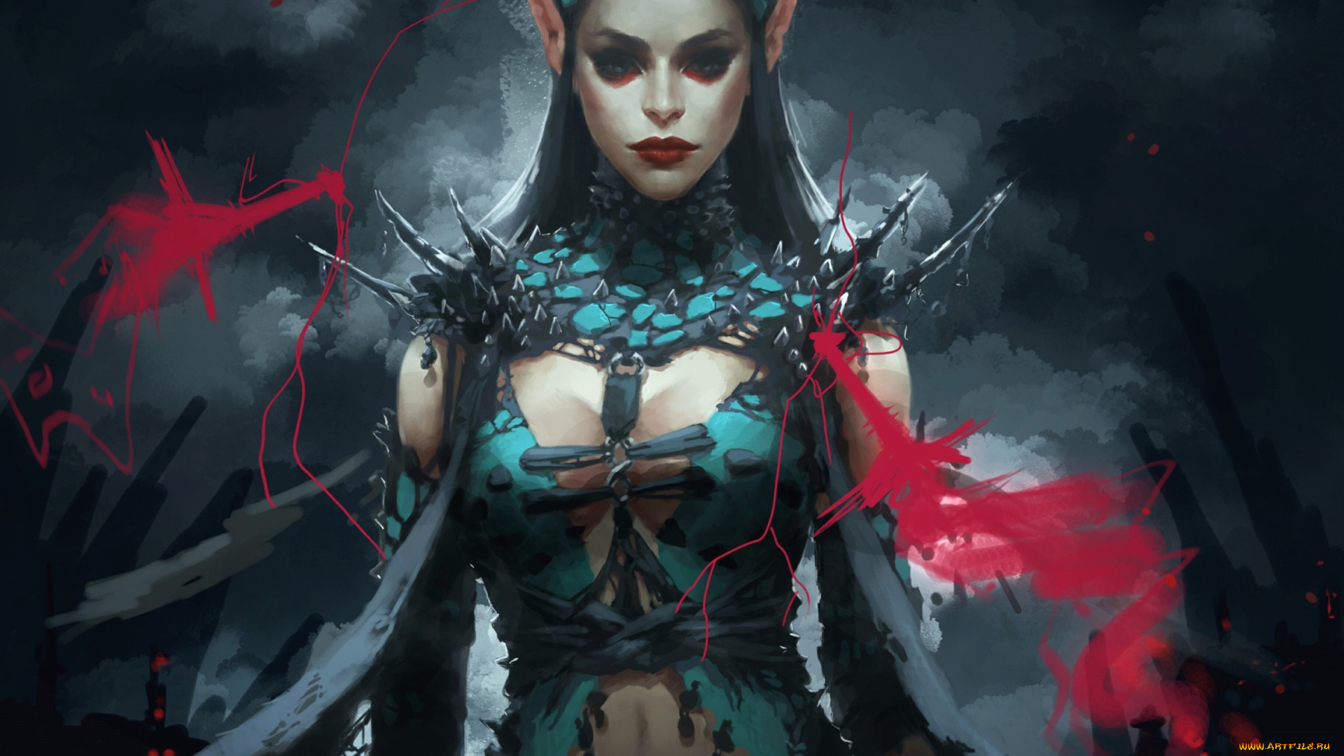 фэнтези, эльфы, уши, готика