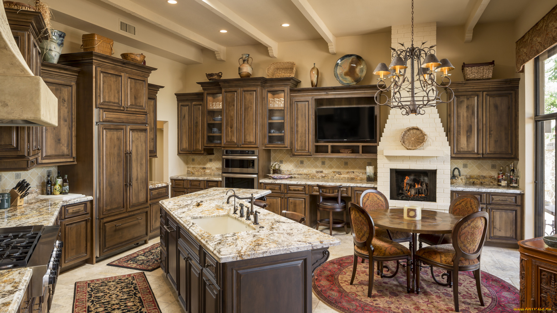 интерьер, кухня, мебель, плита