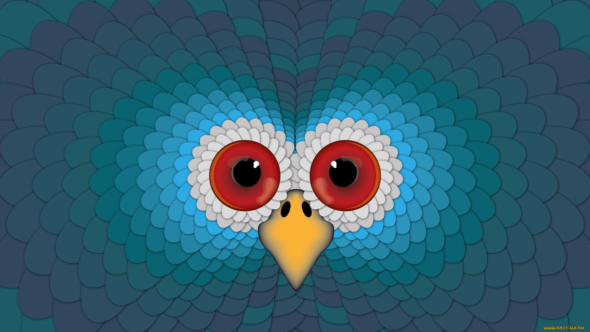 рисованные, люди, сова, глаза, клюв