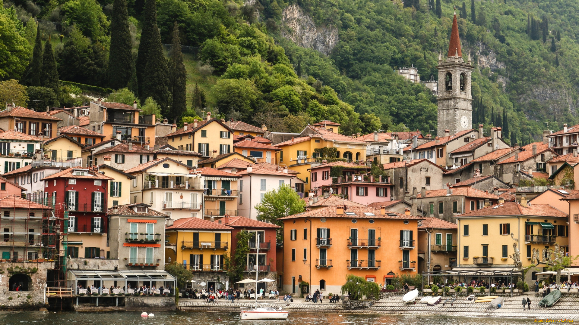 varenna, , italy, города, -, здания, , дома, италия