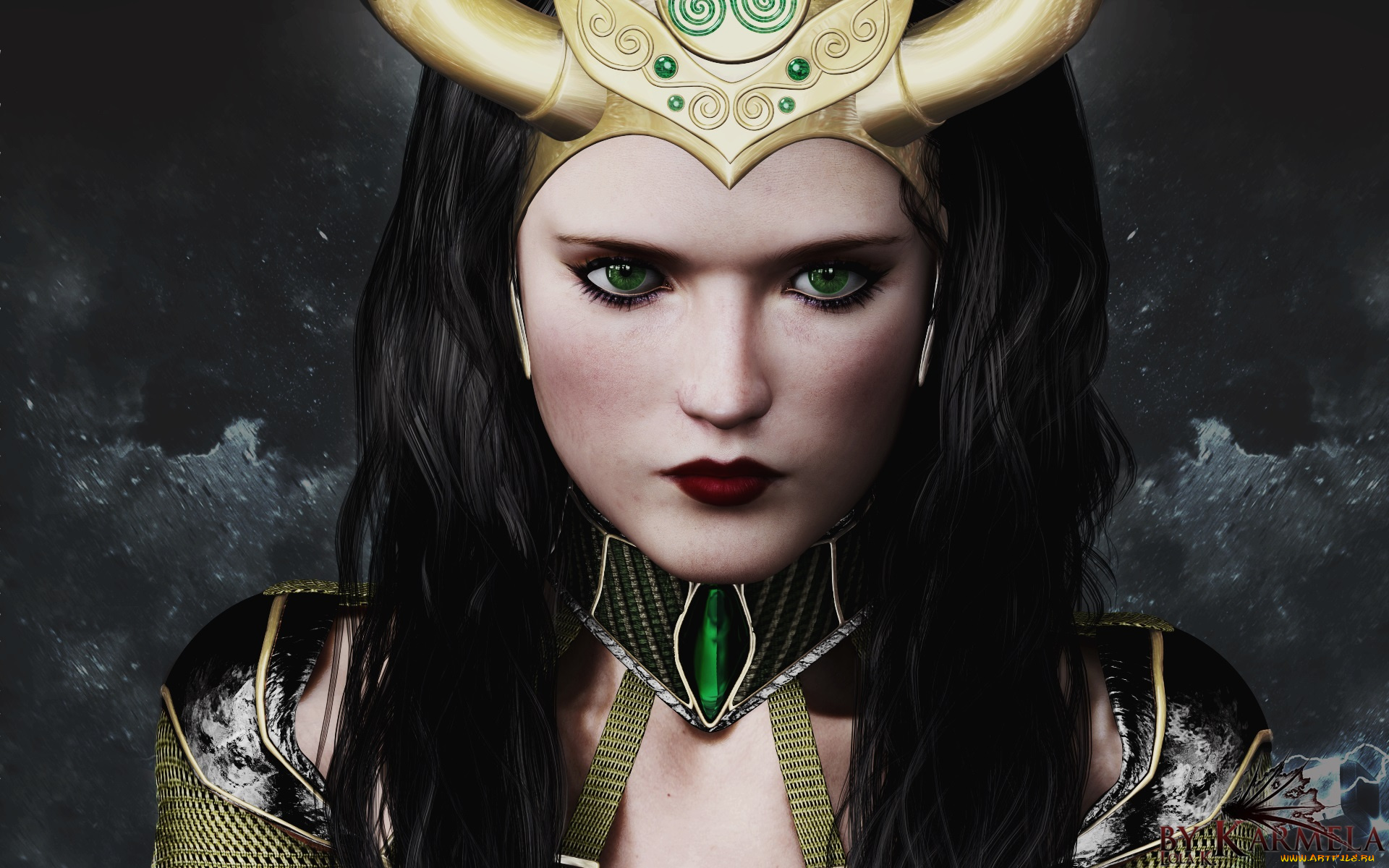 3д, графика, fantasy, , фантазия, девушка, взгляд