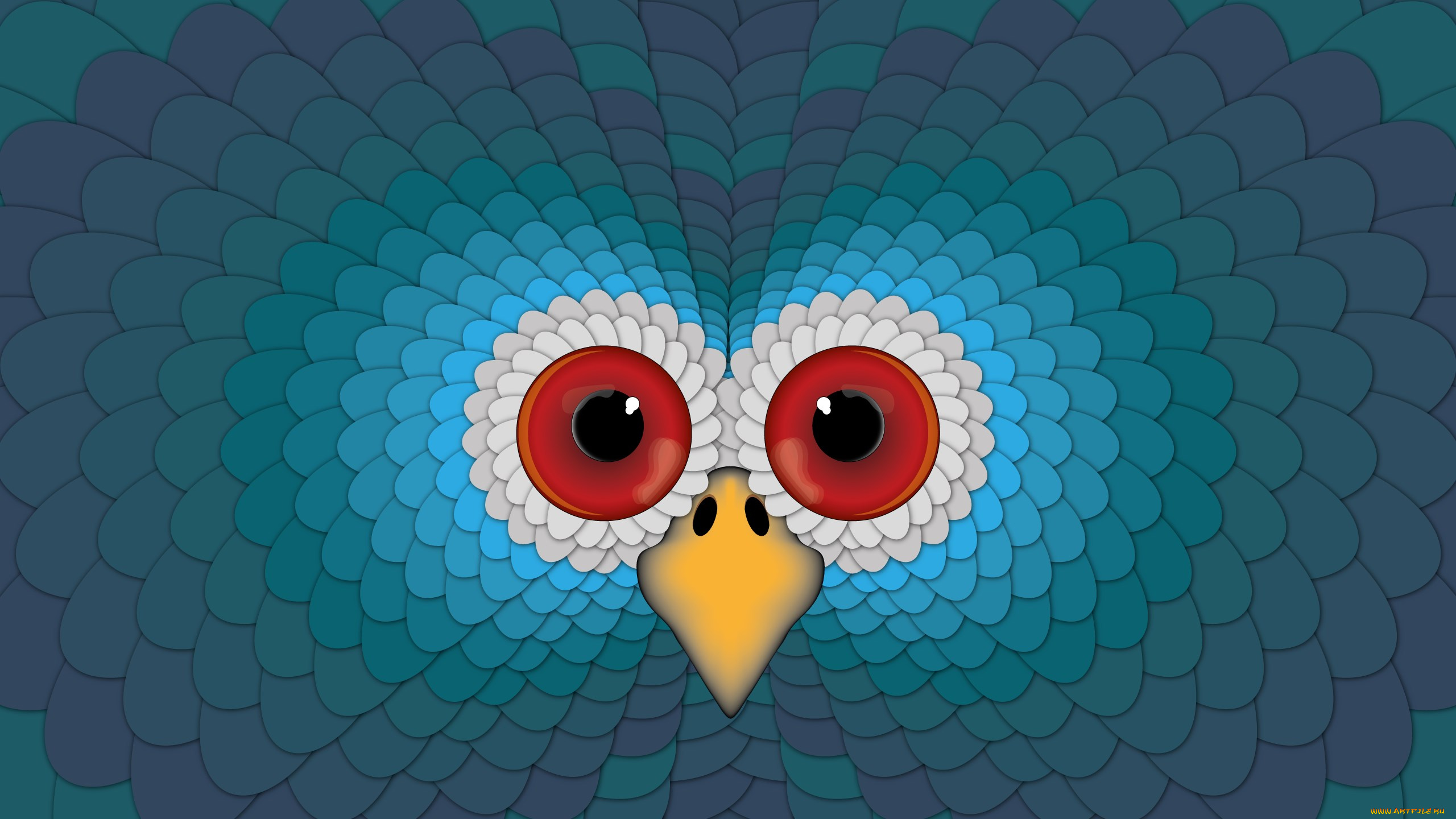 рисованные, люди, сова, глаза, клюв