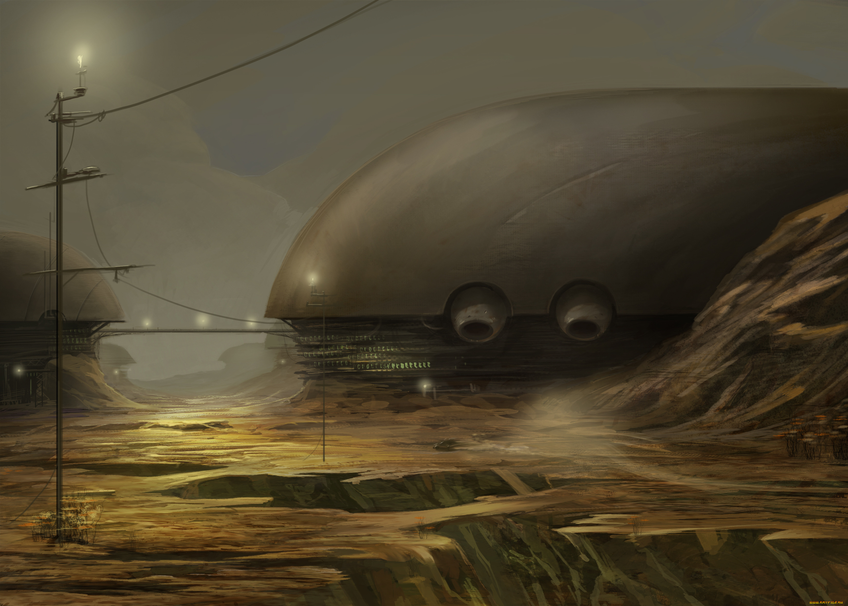 фэнтези, иные, миры, , иные, времена, иной, мир, скалы, сооружения, жилье