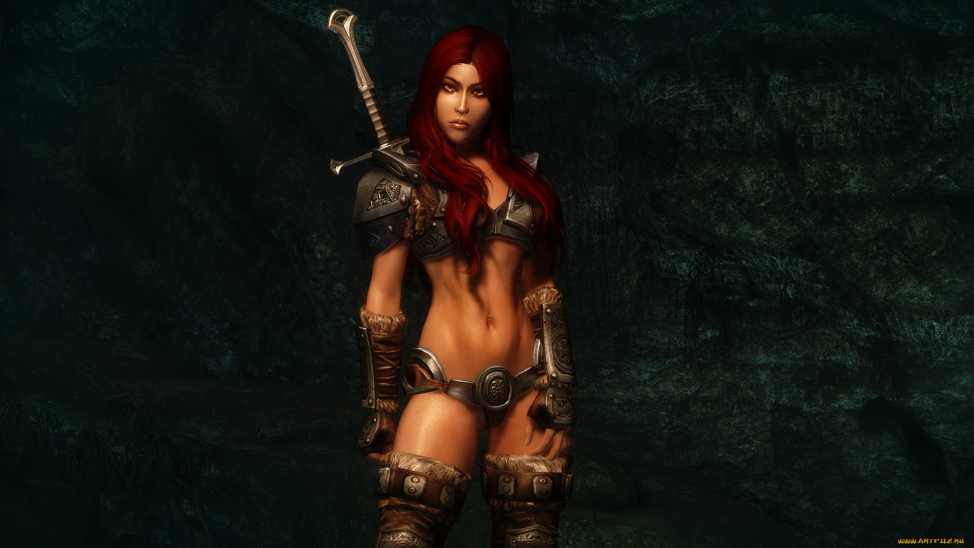3д, графика, амазонки, , amazon, оружие, фон, девушка, взгляд