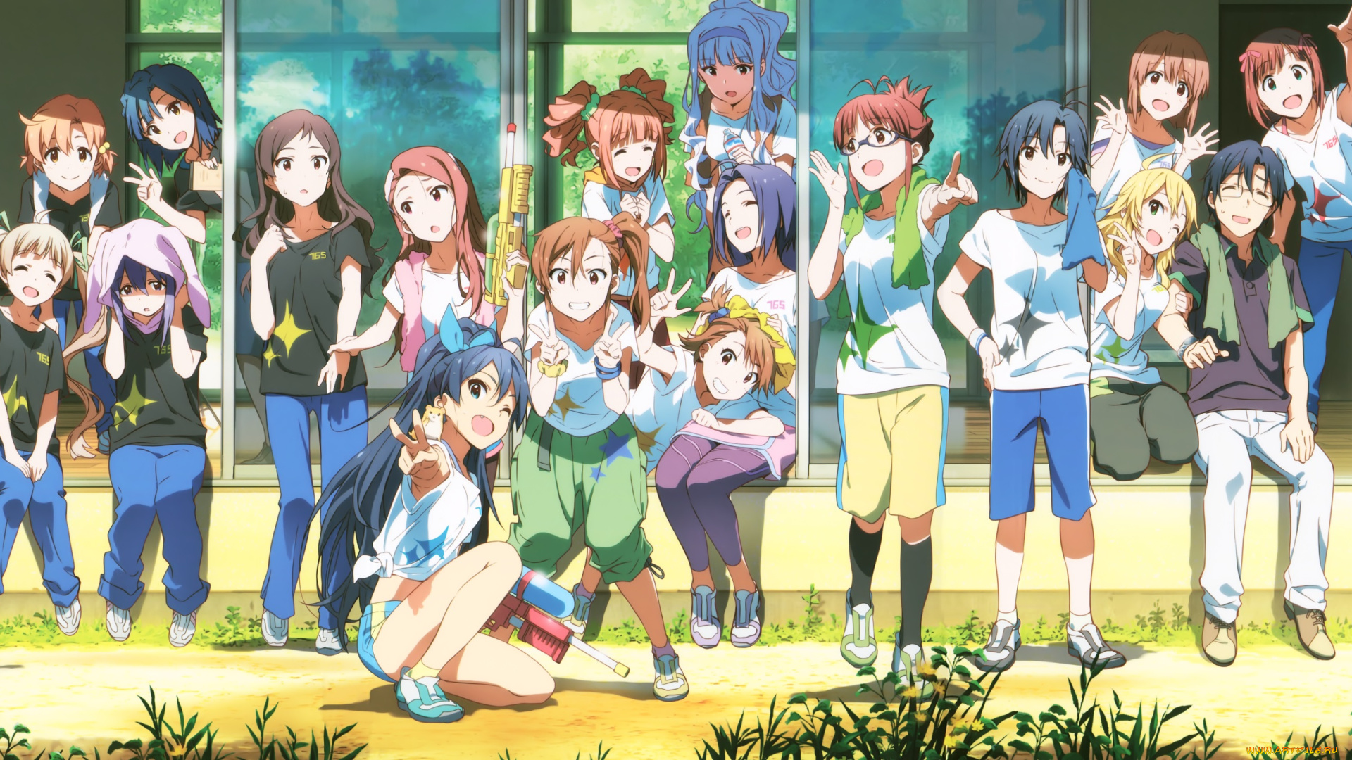 аниме, idolm@ster, девочки, персонажи, арт, tagme, artist, idolmaster, мальчики