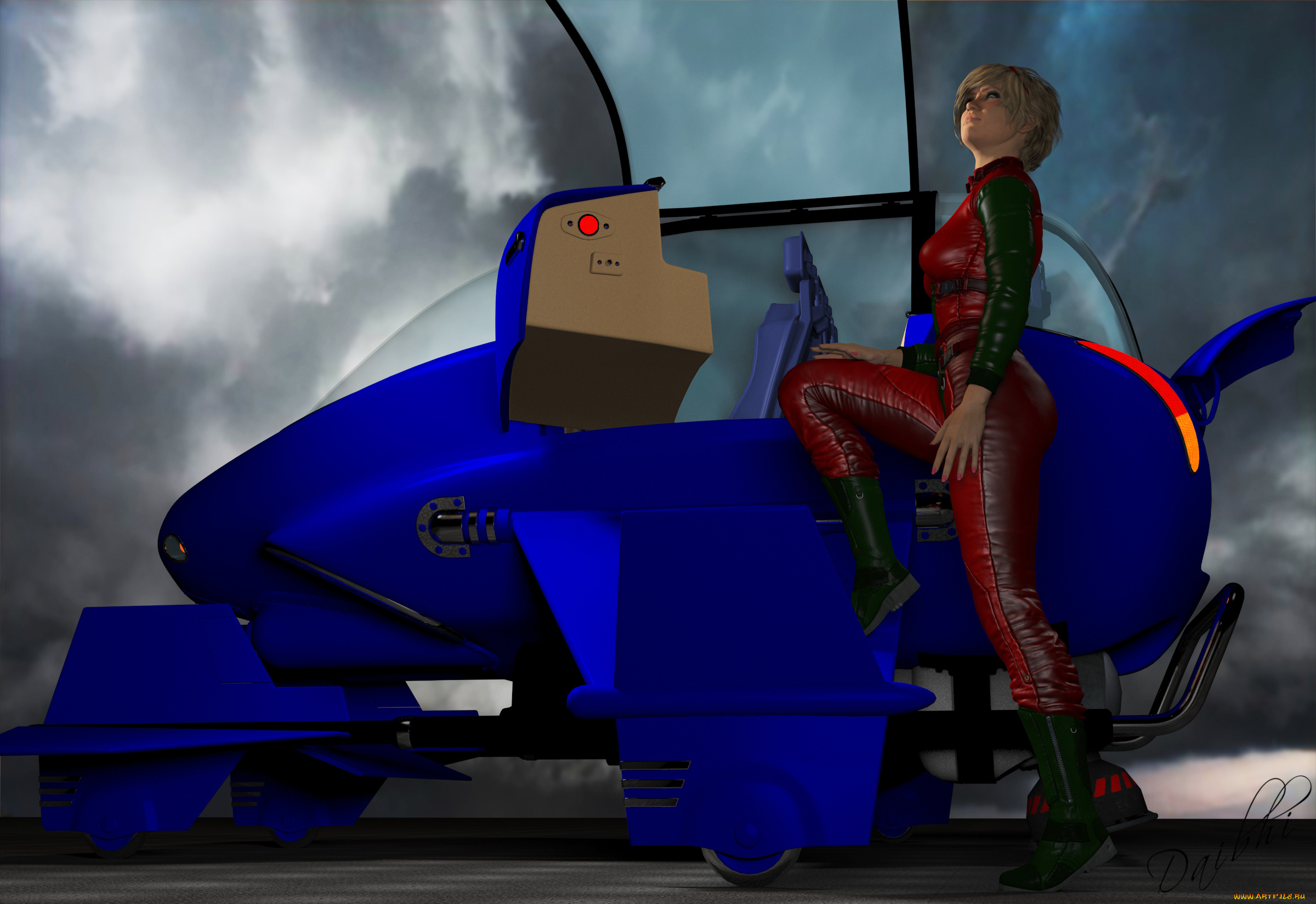 3д, графика, фантазия, , fantasy, девушка, фон, взгляд