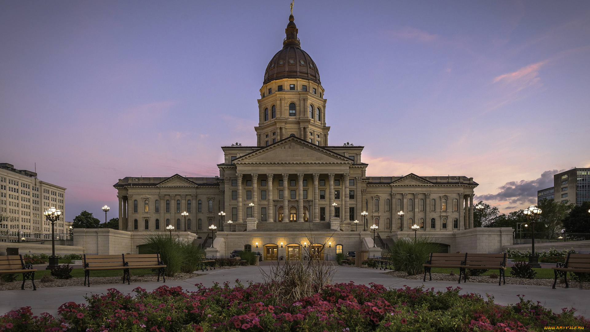 kansas, state, capitol, города, -, здания, , дома, капитолий