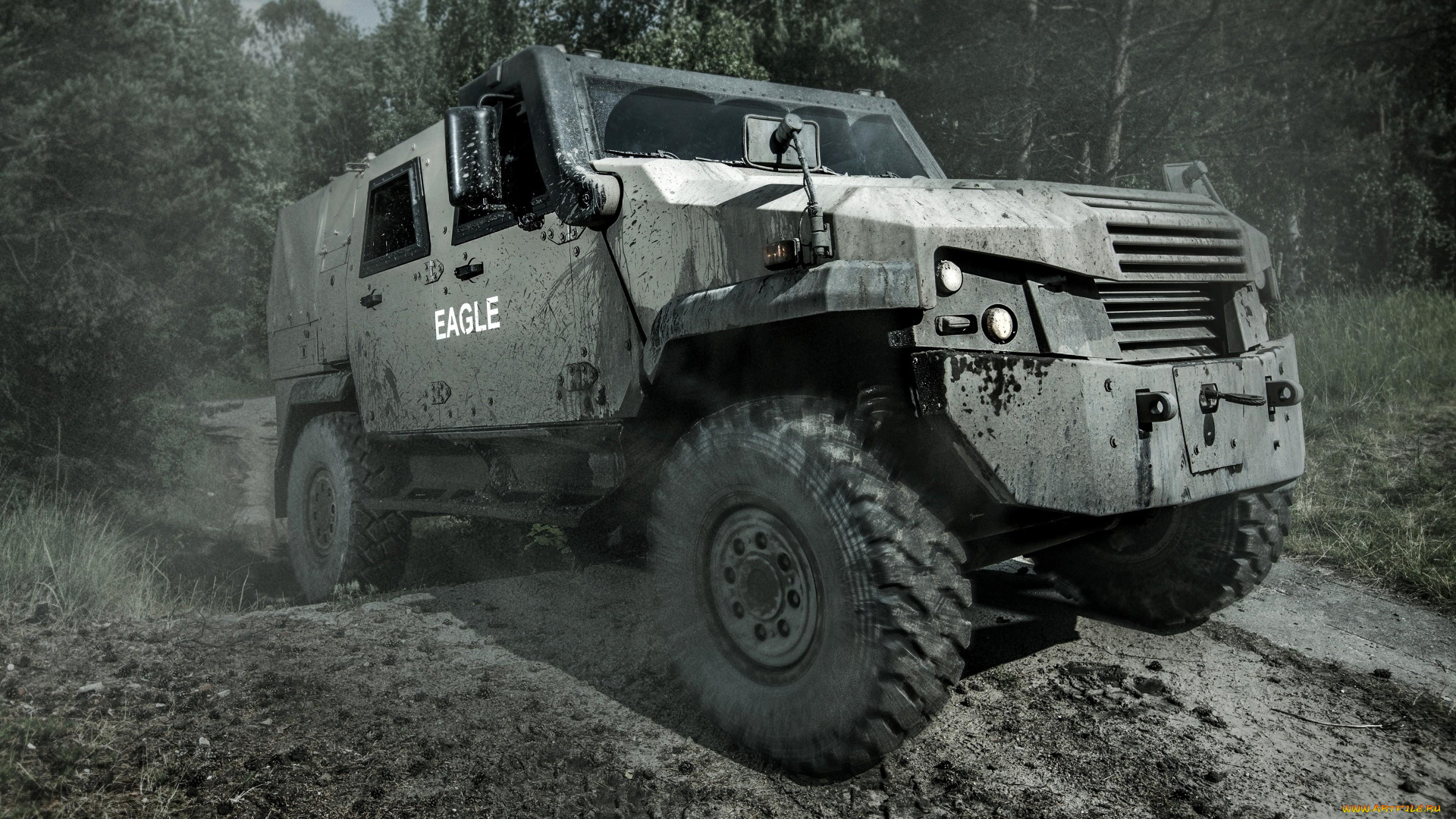 техника, военная, техника, броневик, грязь, лес, подъем