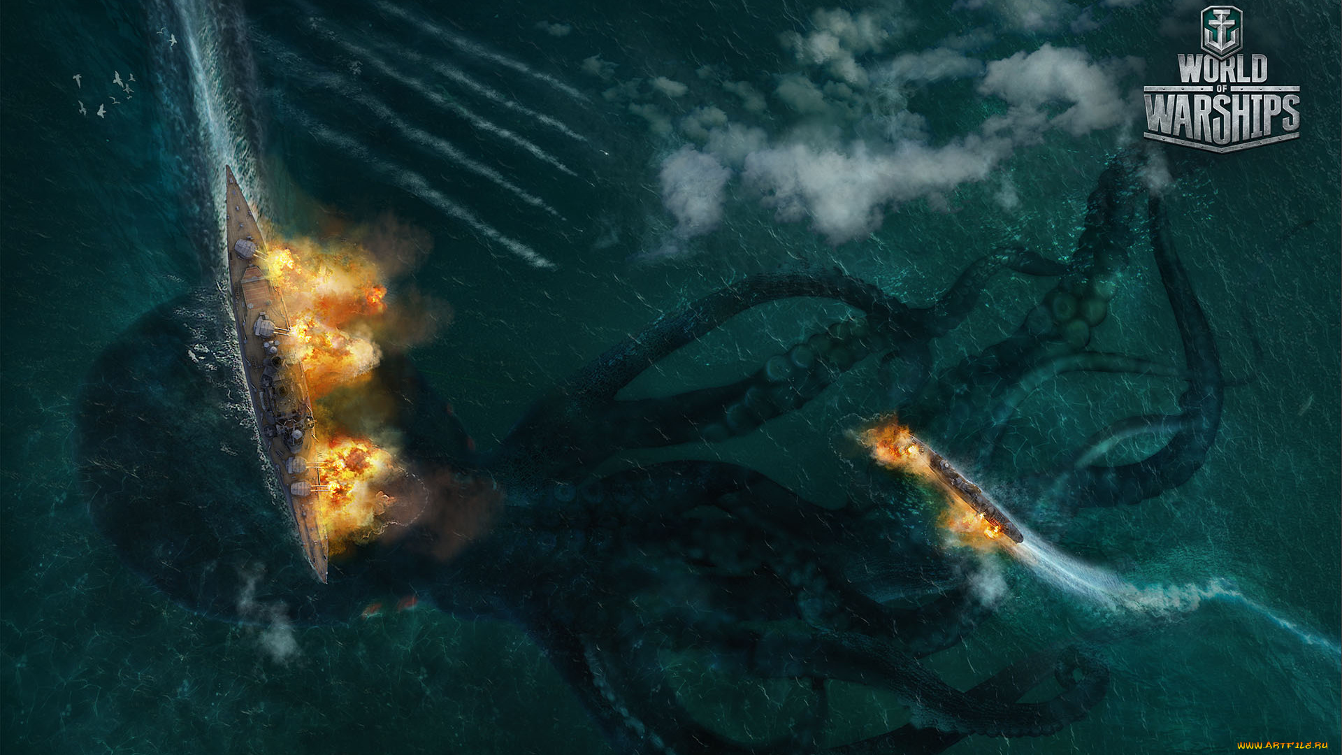 видео, игры, world, of, warships, action, онлайн, симулятор, world, of, warships