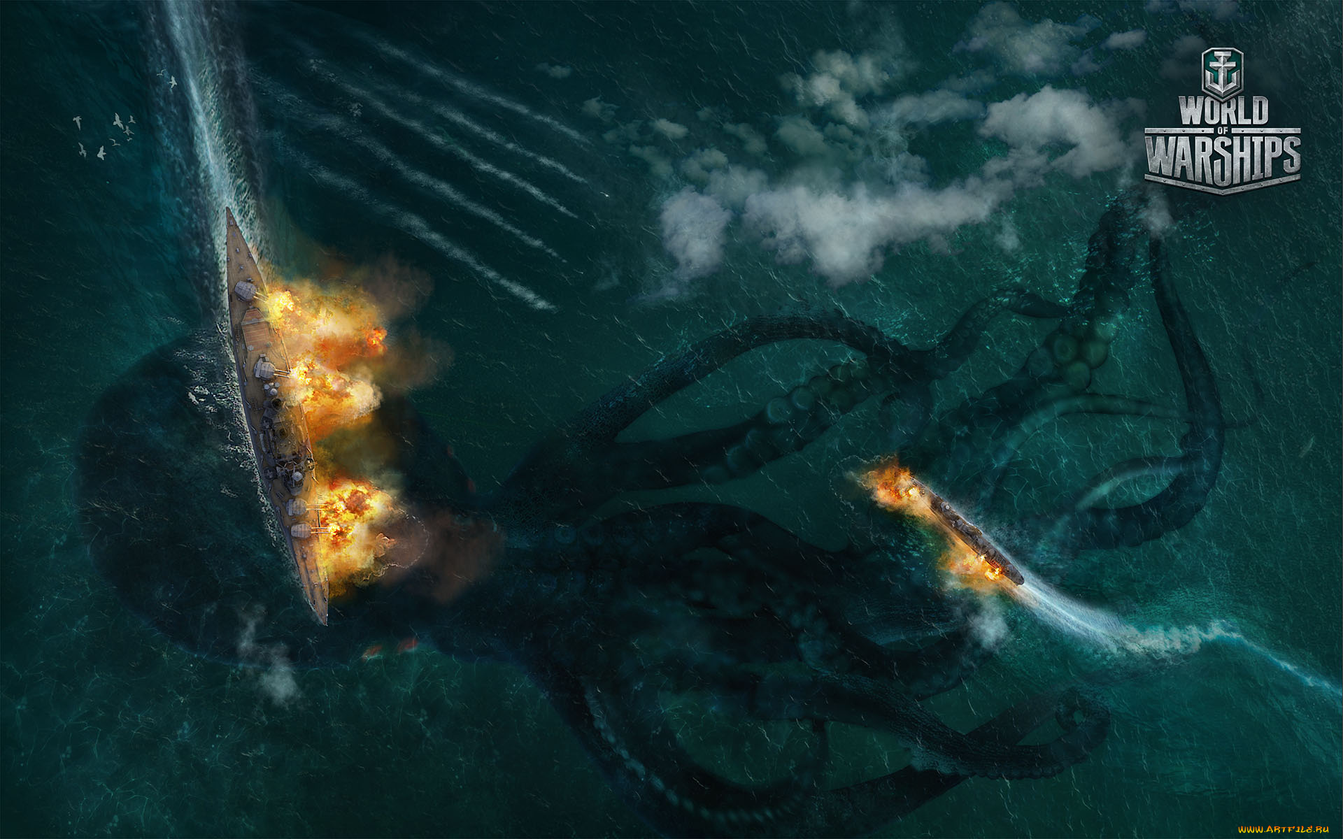 видео, игры, world, of, warships, action, онлайн, симулятор, world, of, warships