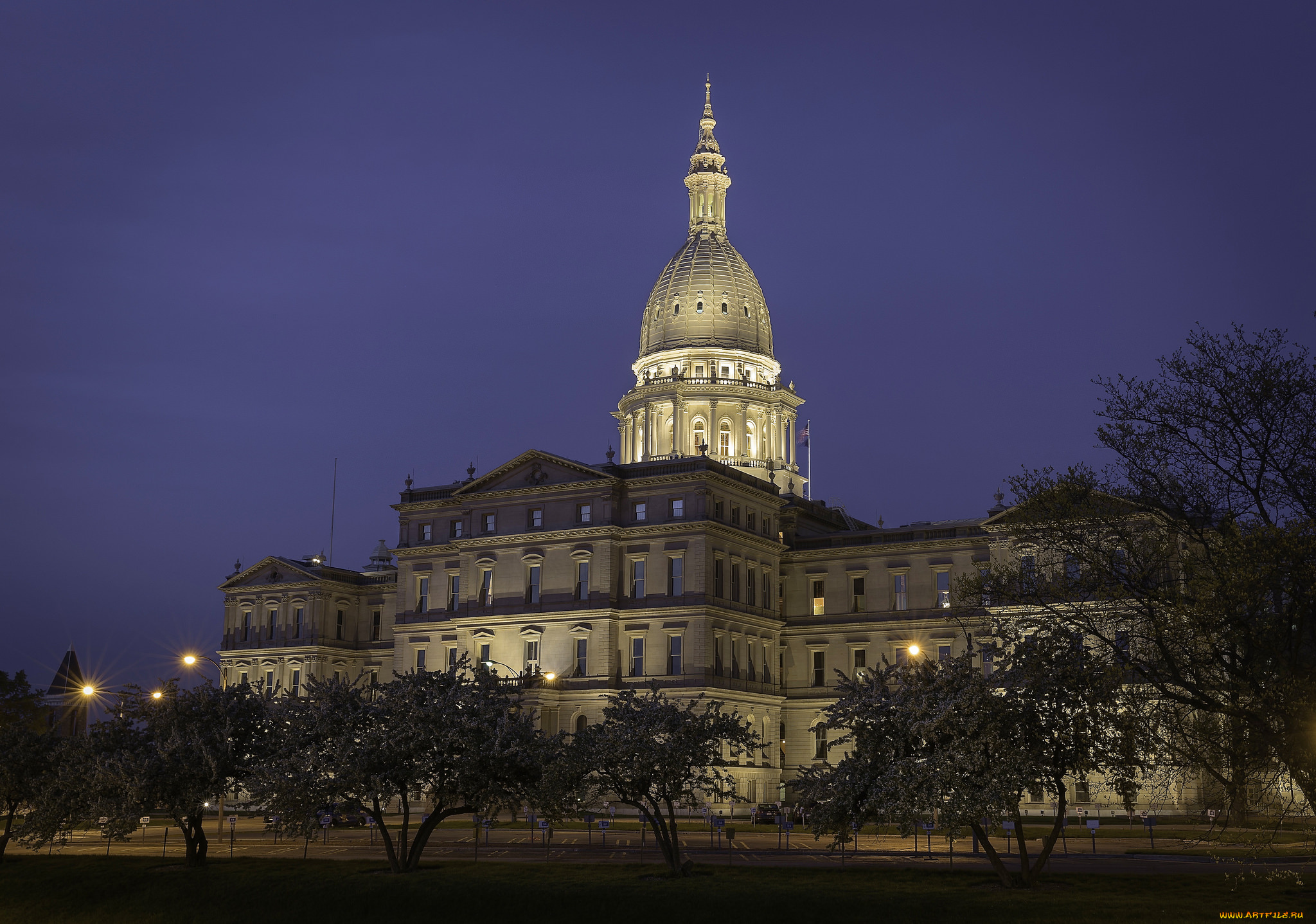 michigan, statecapitol, города, -, здания, , дома, капитолий