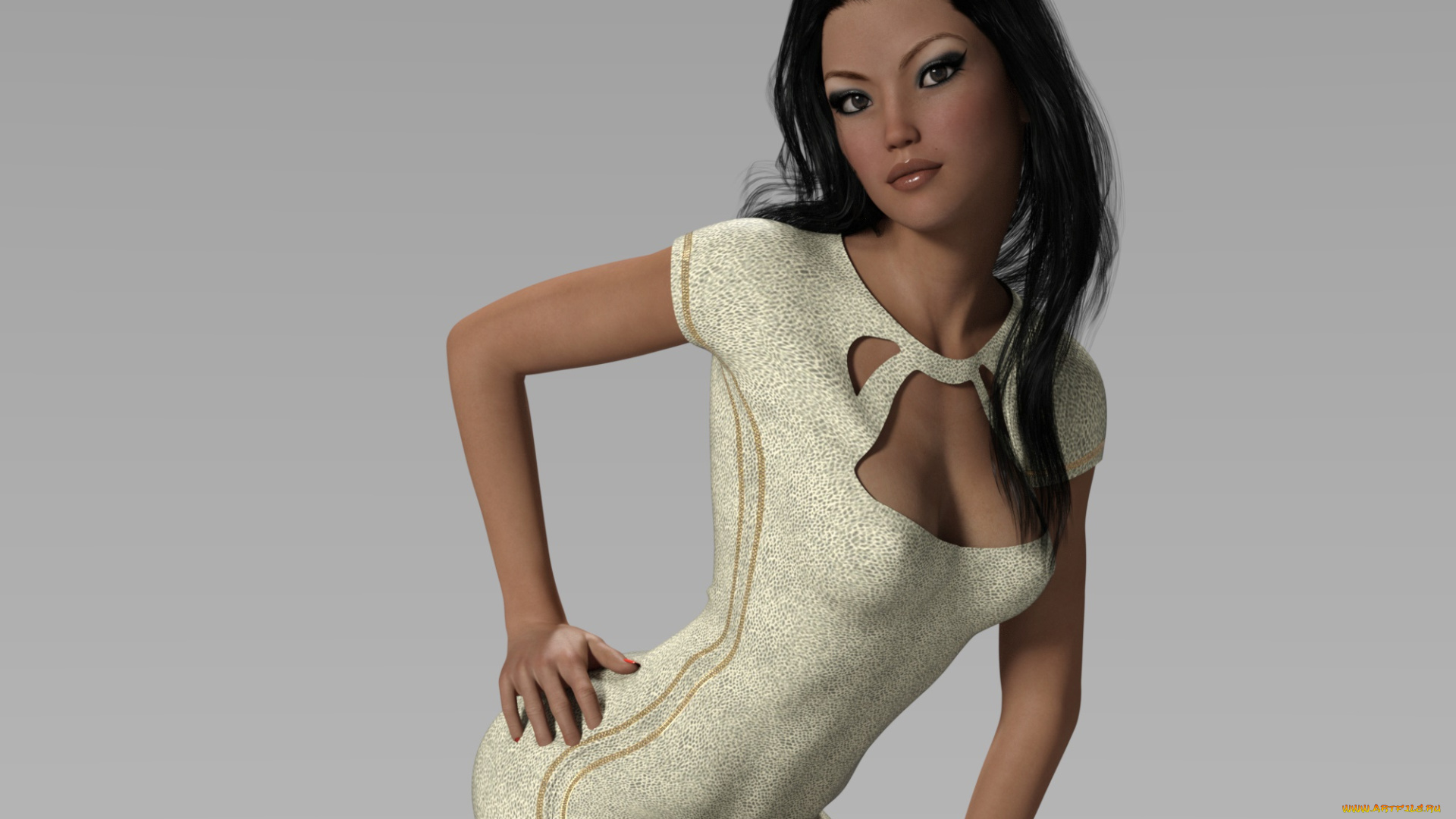 3д, графика, люди, , people, взгляд, девушка, фон