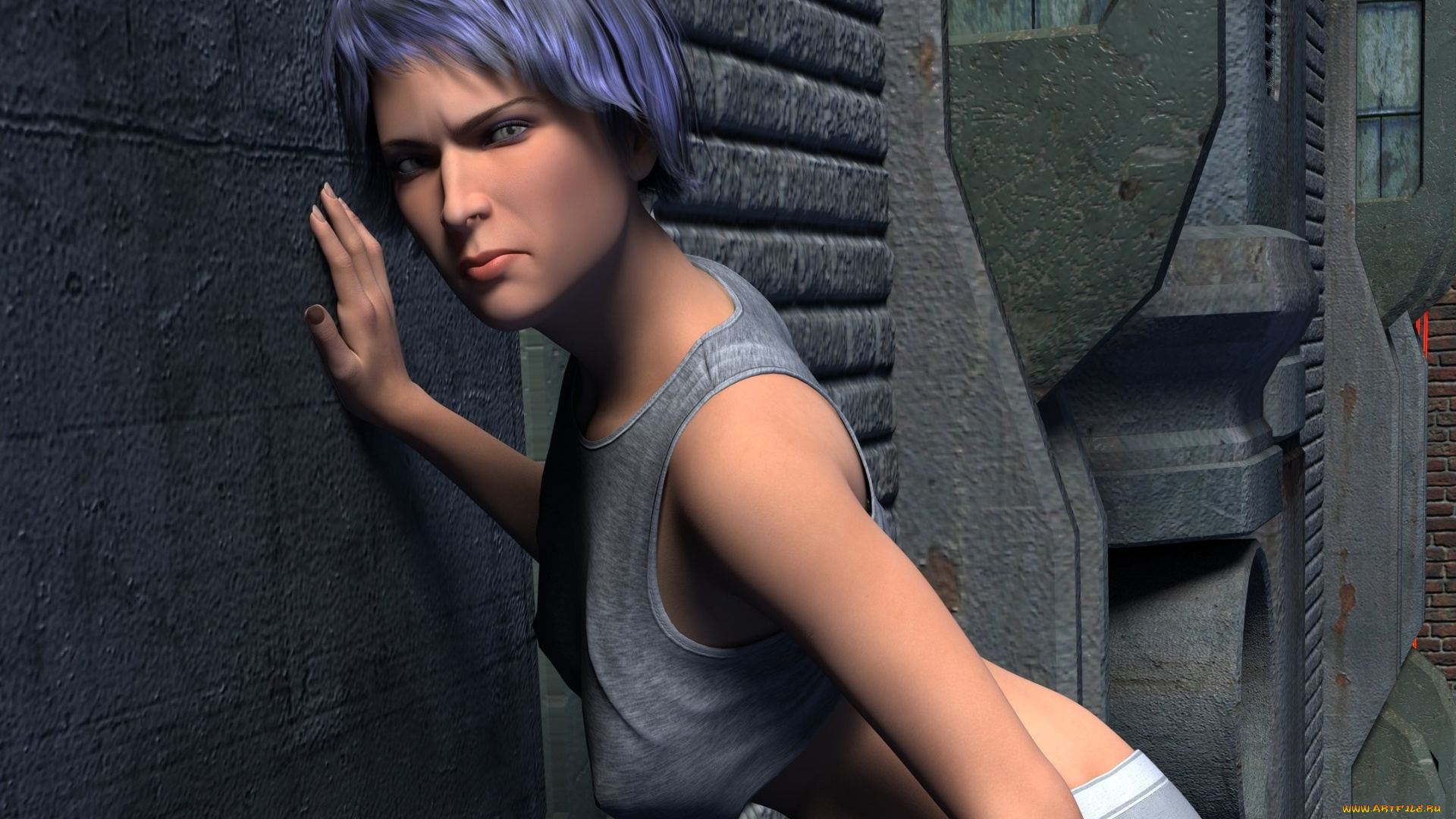 3д, графика, люди, , people, взгляд, фон, девушка