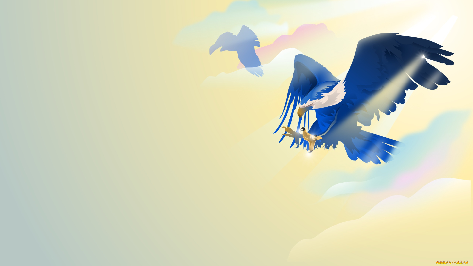 векторная, графика, животные, , animals, орел