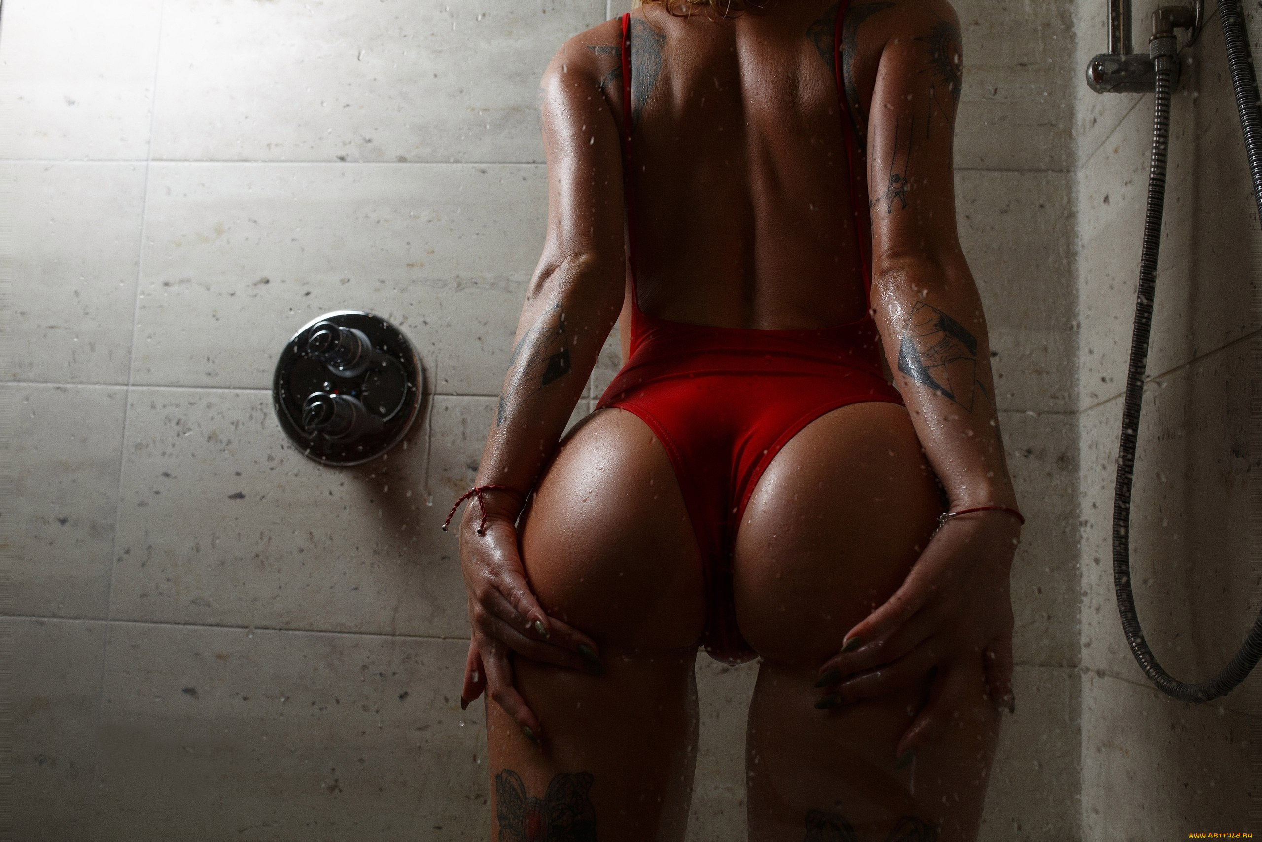 девушки, -unsort, , женские, прелести, тату, попа