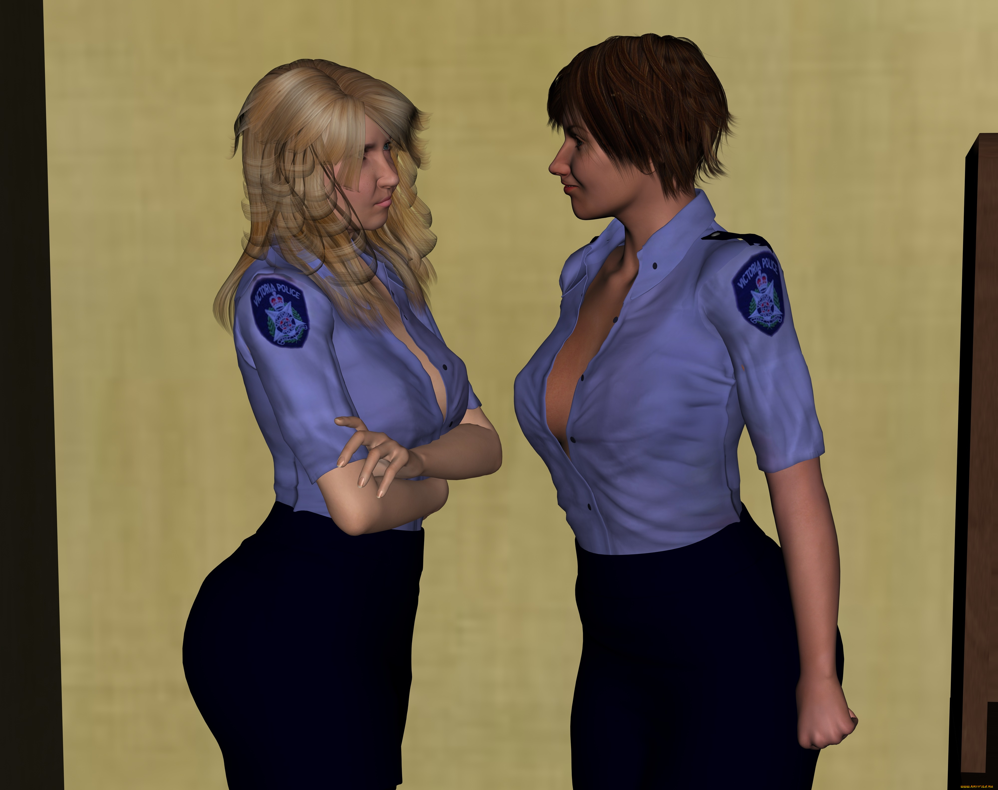 3д, графика, люди, , people, девушки, взгляд, фон