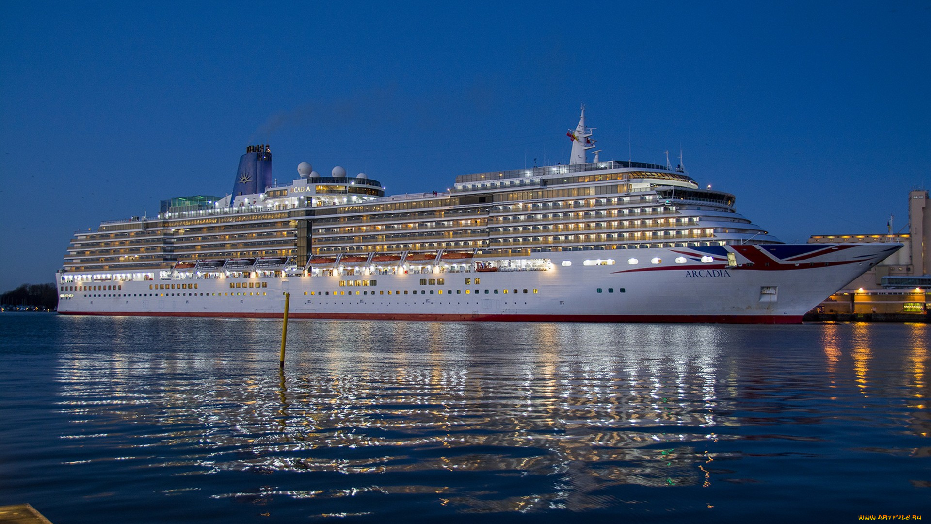 arcadia, корабли, лайнеры, лайнер, круиз