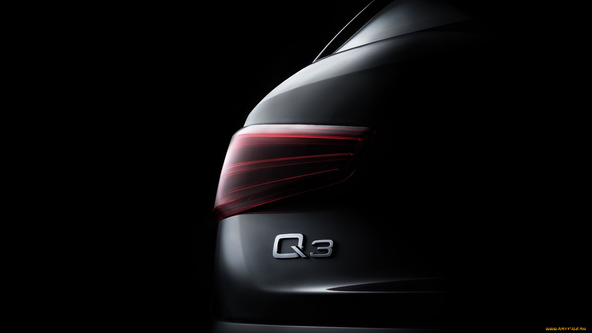 автомобили, фрагменты, автомобиля, темный, фон, audi, q3