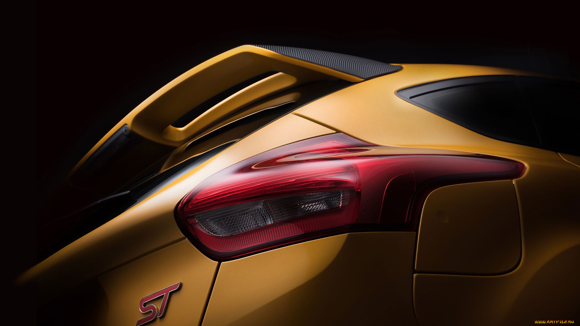 автомобили, фрагменты, автомобиля, темный, фон, ford, st