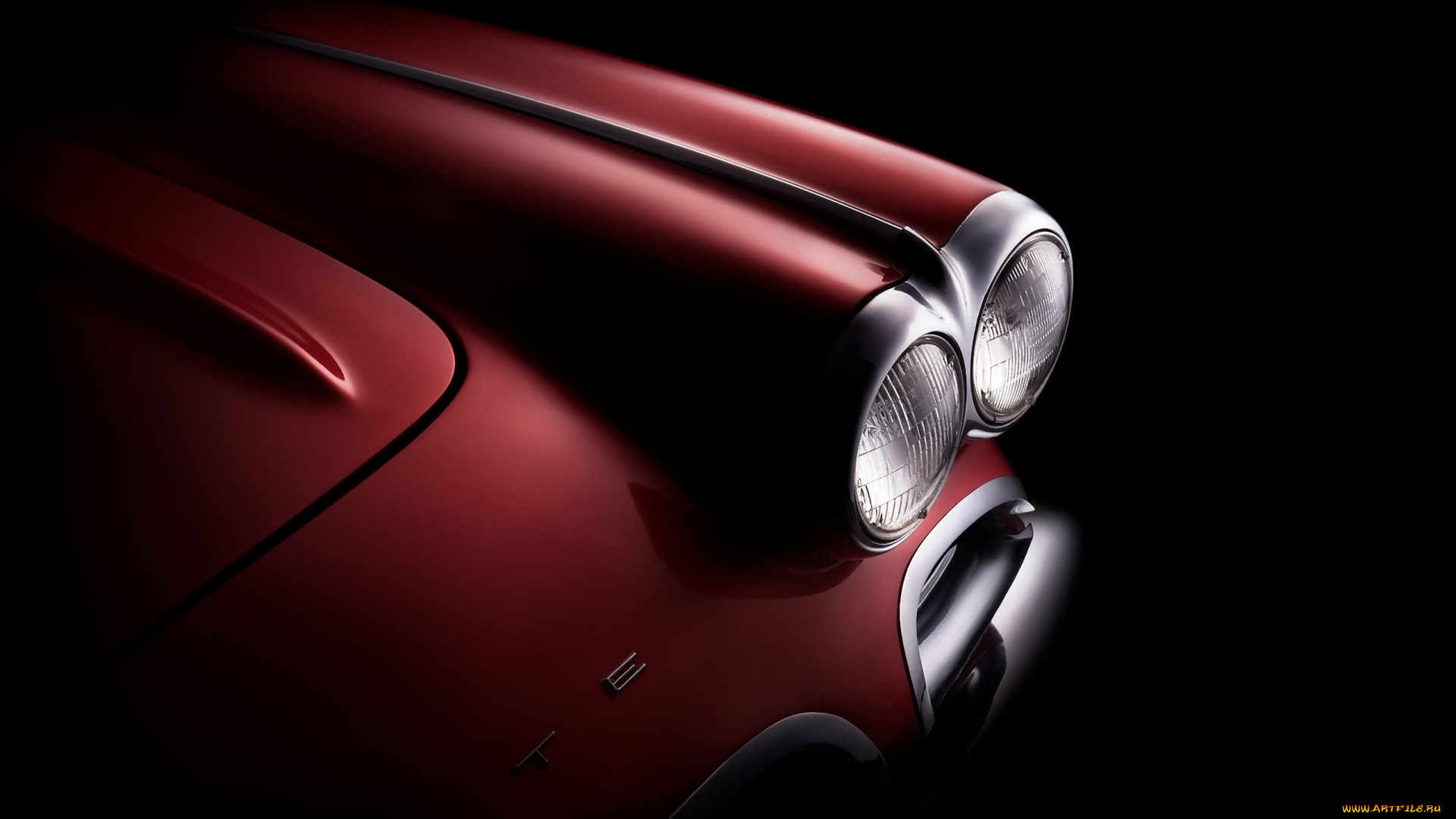 автомобили, фрагменты, автомобиля, вид, темный, фон, corvette, c2