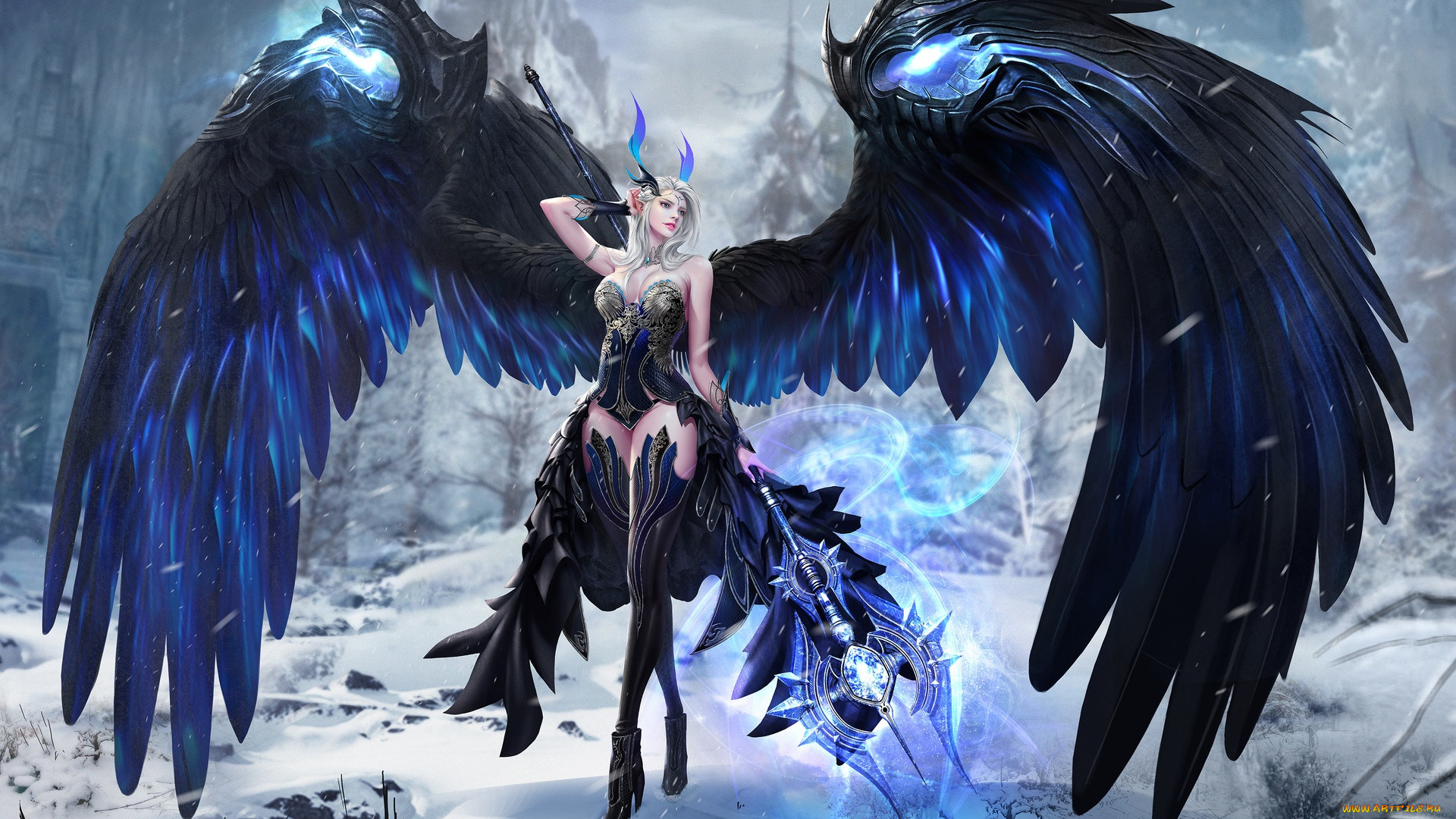 фэнтези, ангелы, крылья