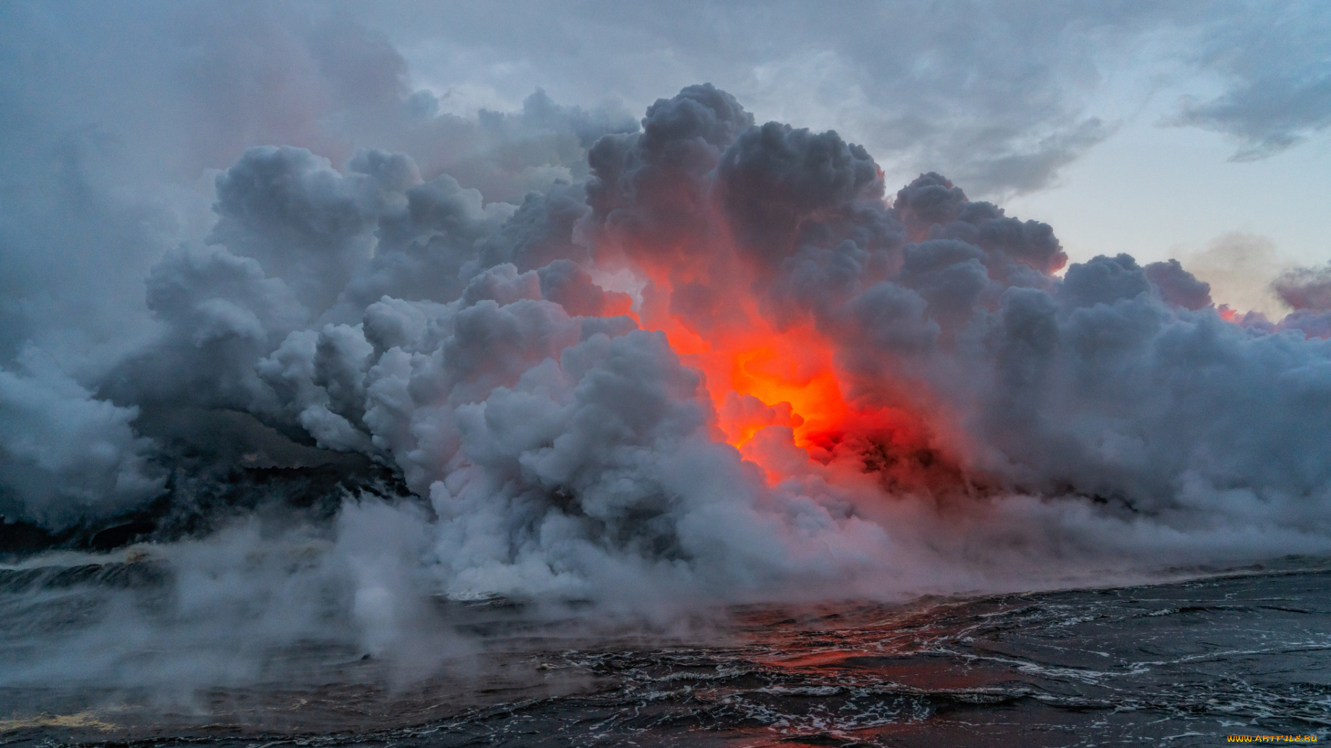 hawaii, природа, стихия, извержение