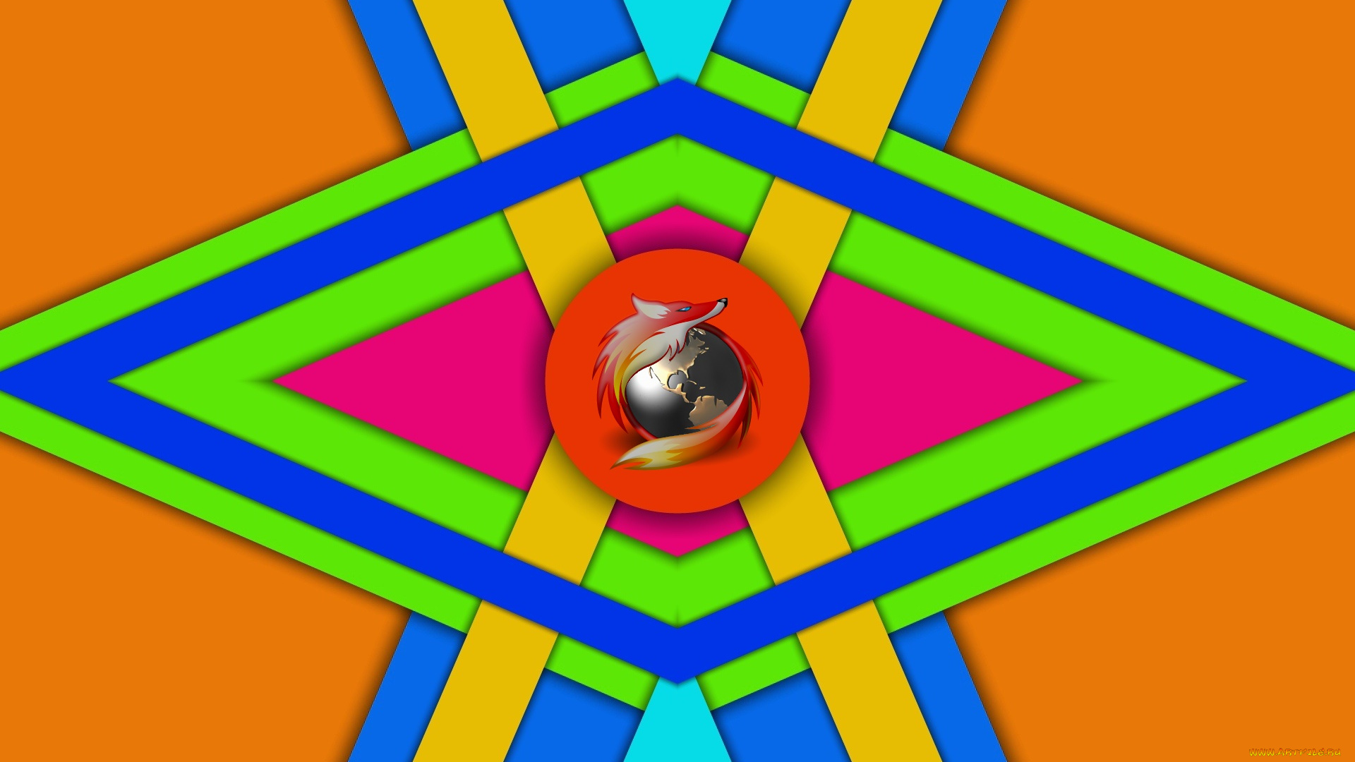 компьютеры, mozilla, firefox, цвета, фон, узор, логотип