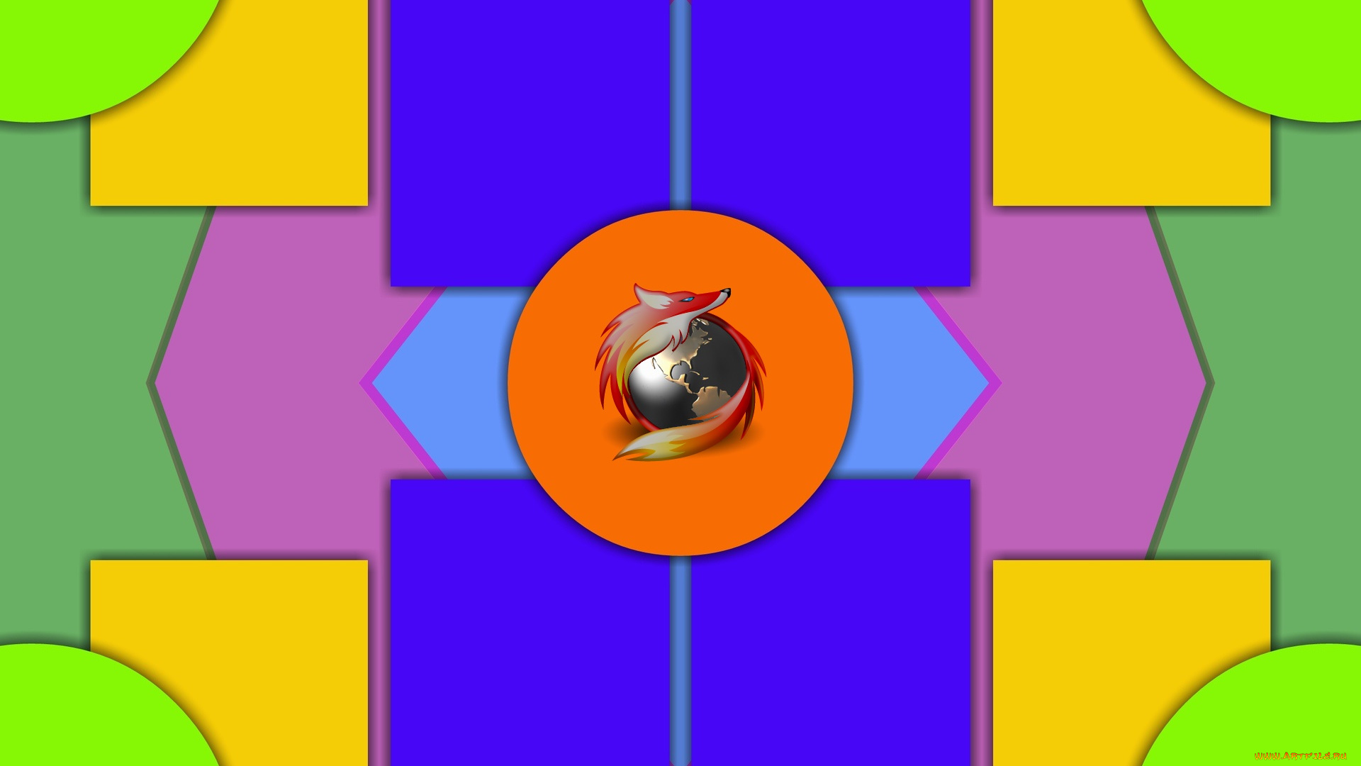 компьютеры, mozilla, firefox, логотип, цвета, фон, узор