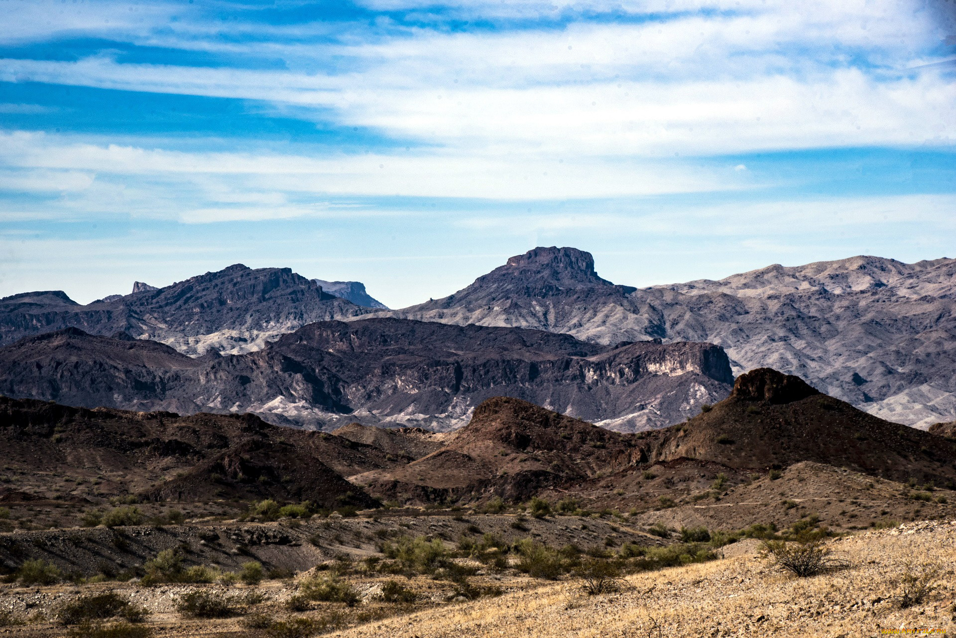 природа, горы, облака