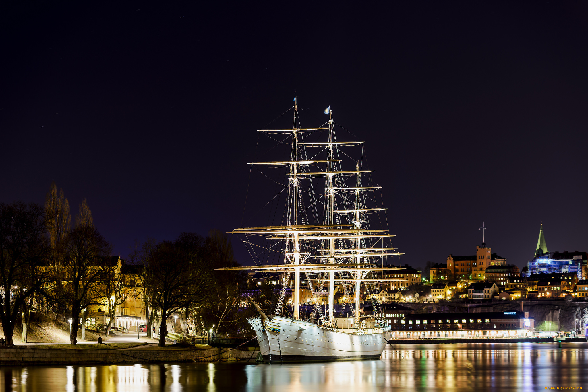 корабли, парусники, мачты, паруса