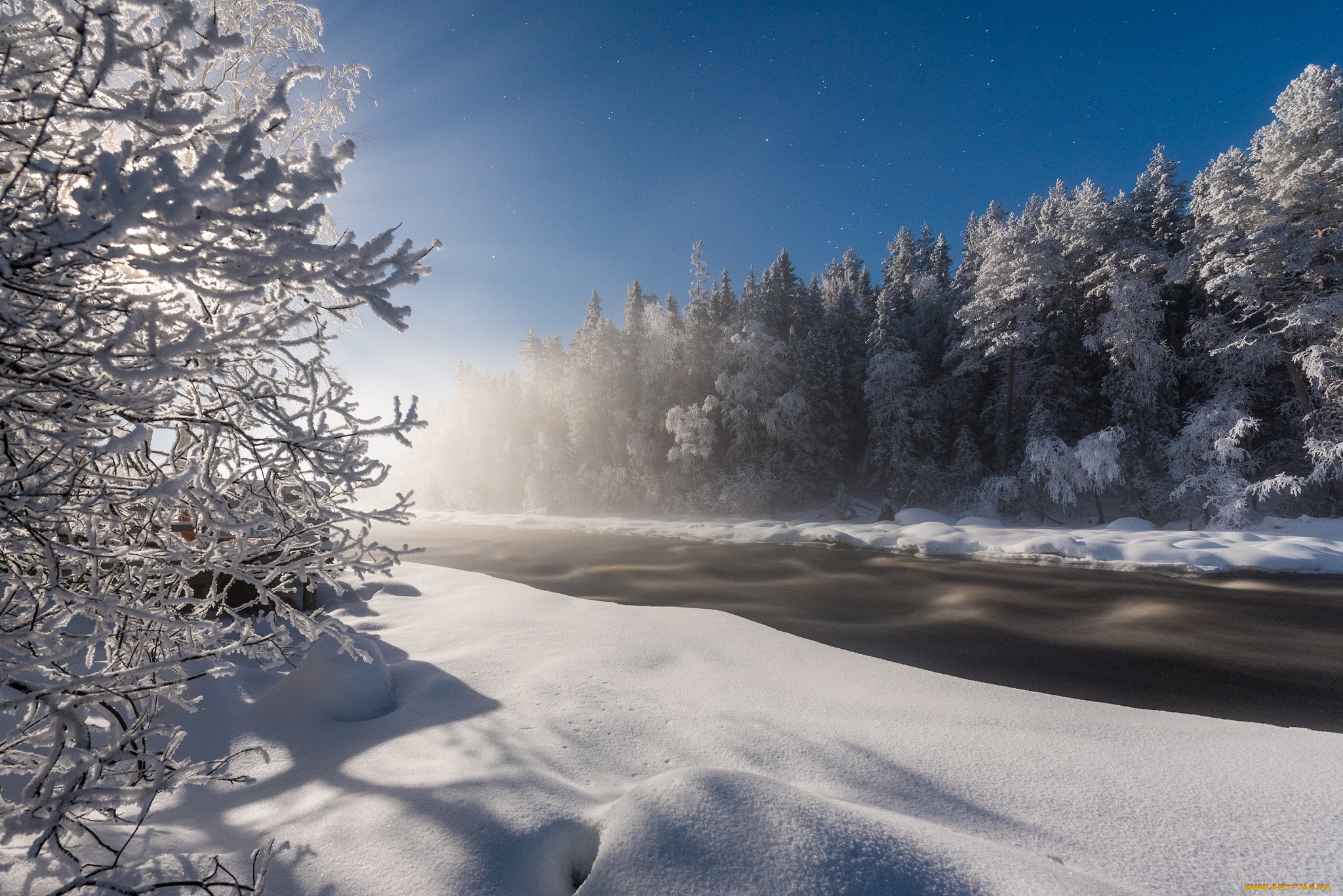 природа, зима, простор