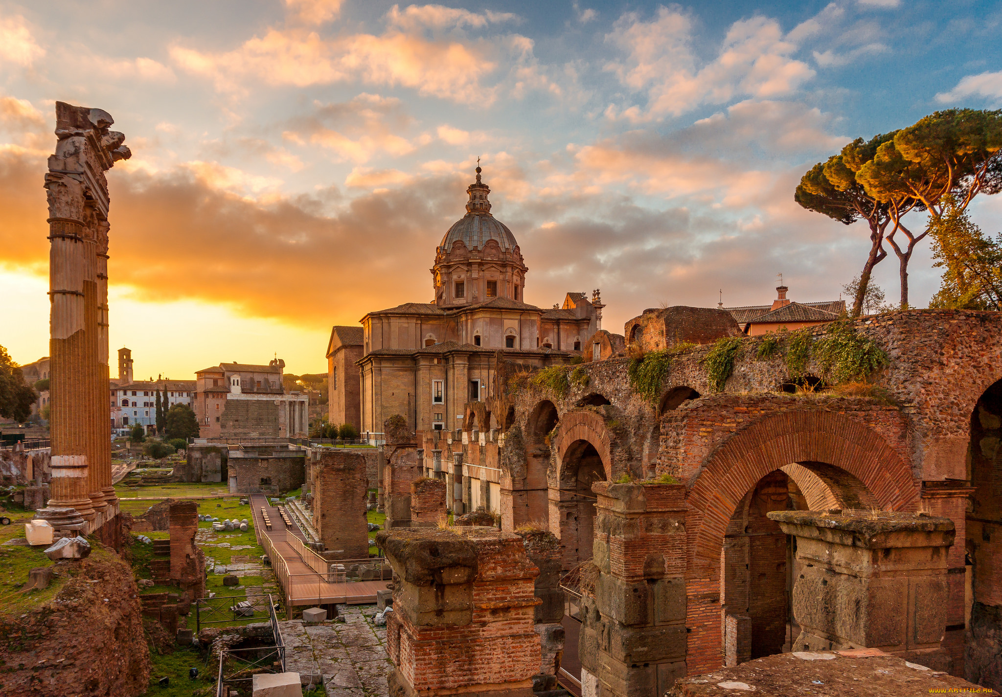 rome, города, рим, , ватикан, , италия, простор