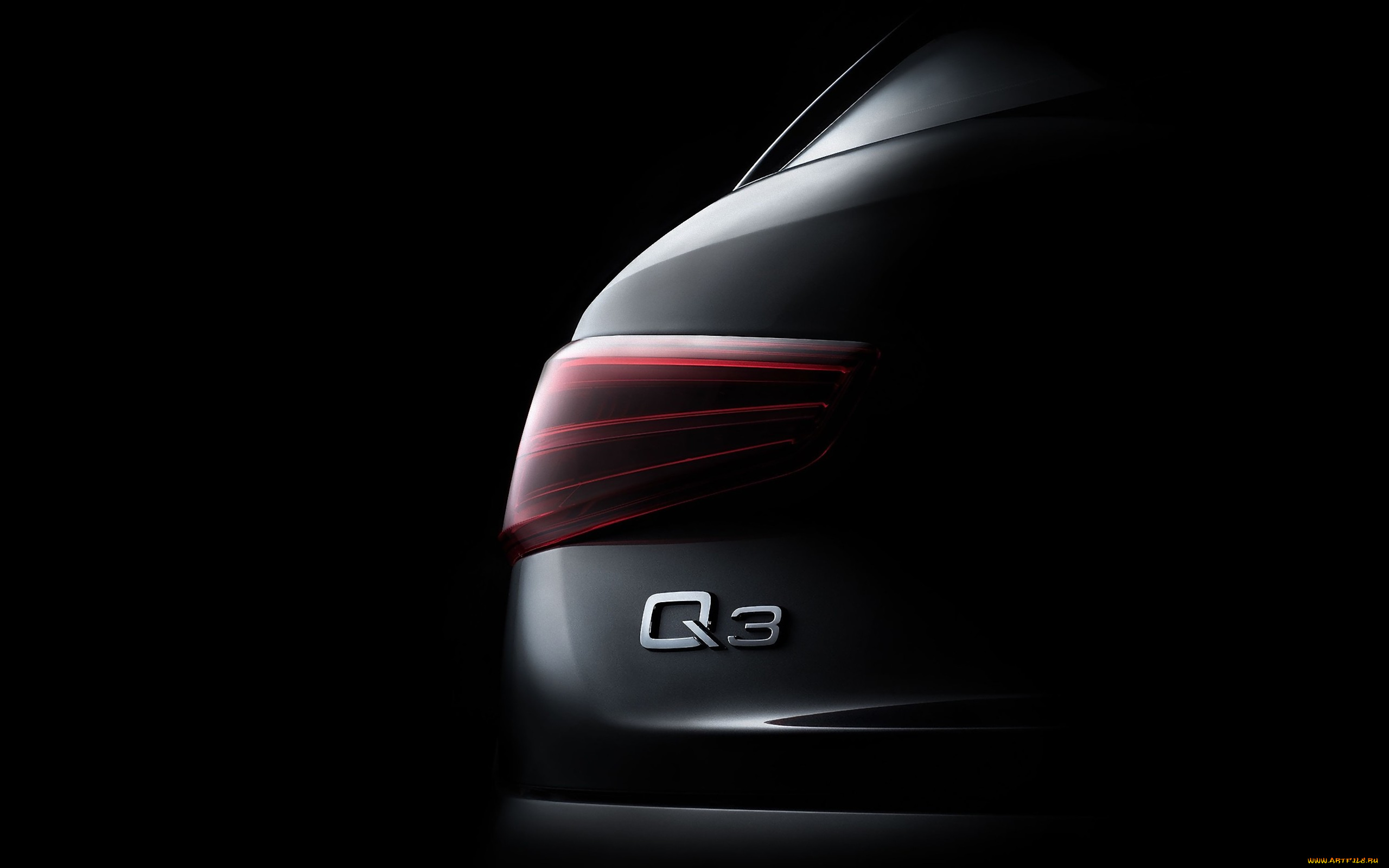 автомобили, фрагменты, автомобиля, темный, фон, audi, q3