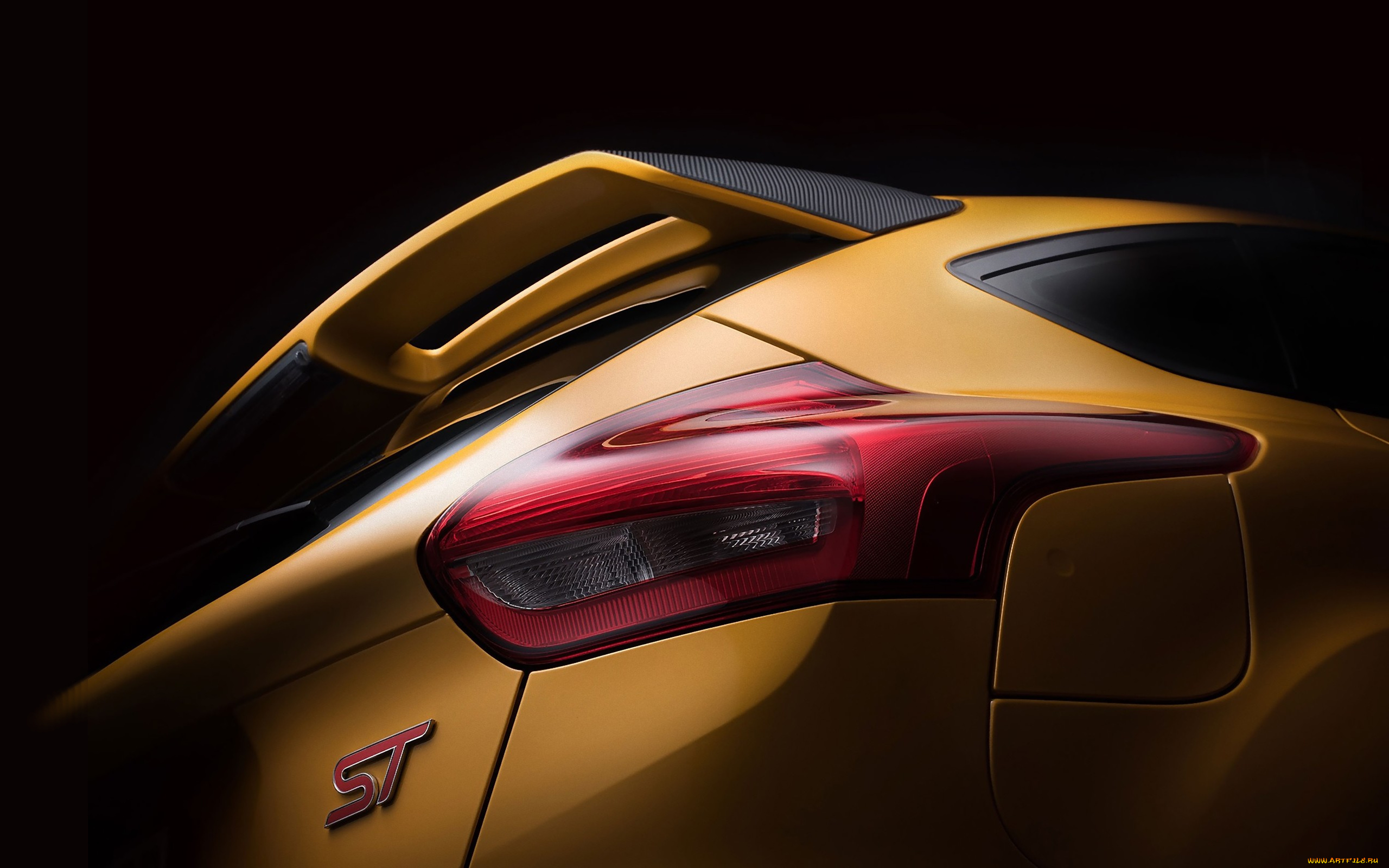 автомобили, фрагменты, автомобиля, темный, фон, ford, st