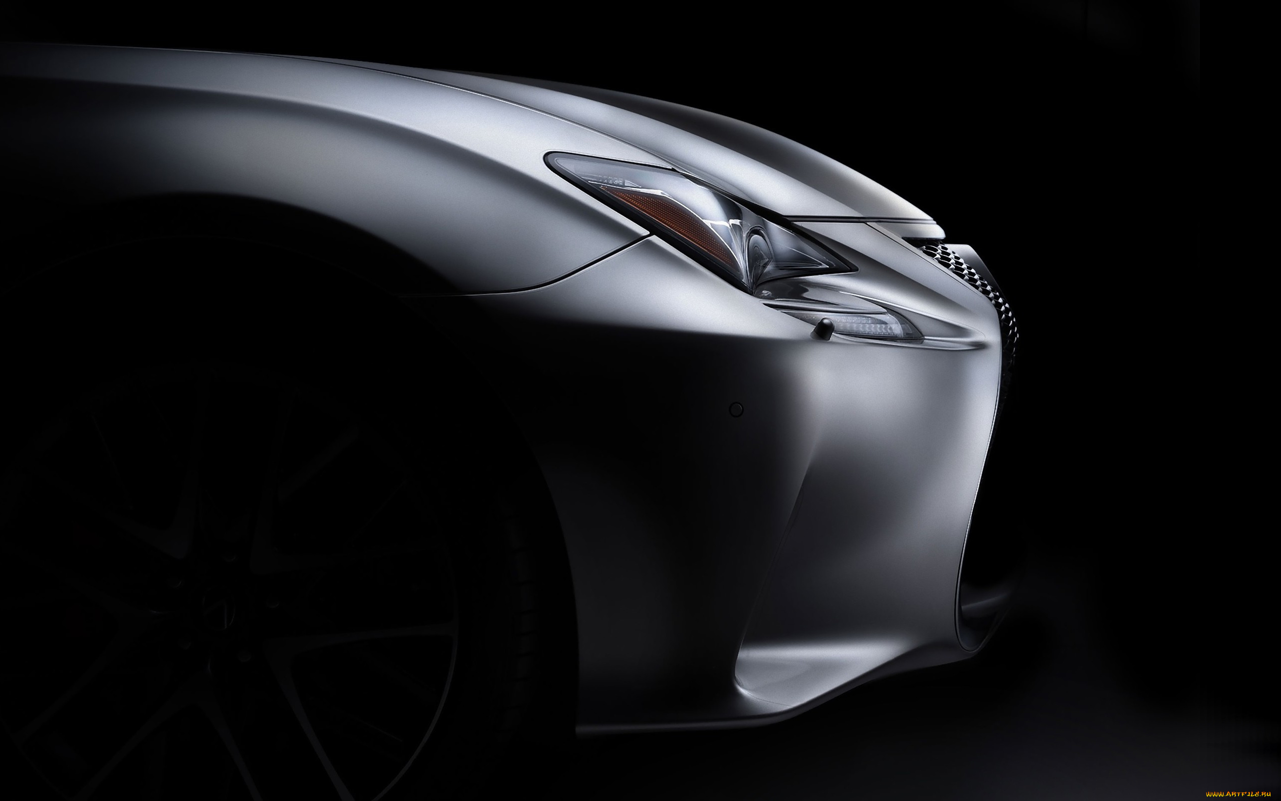 автомобили, фрагменты, автомобиля, темный, фон, lexus, rc, 350