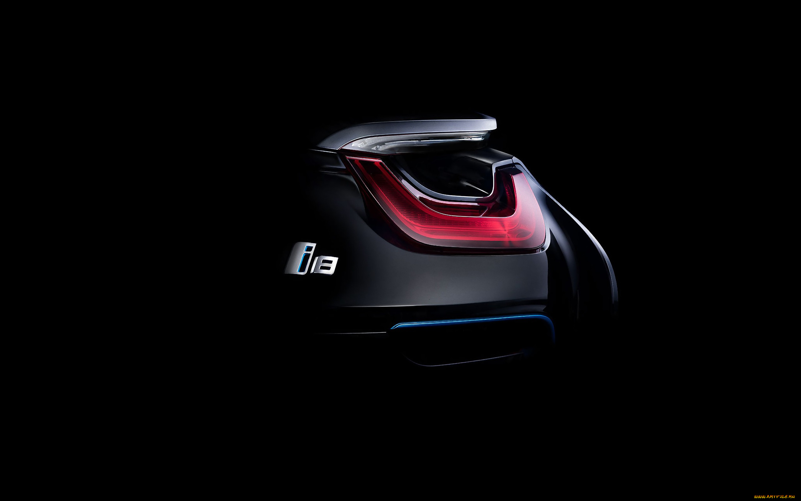 автомобили, фрагменты, автомобиля, вид, темный, фон, bmw, i8