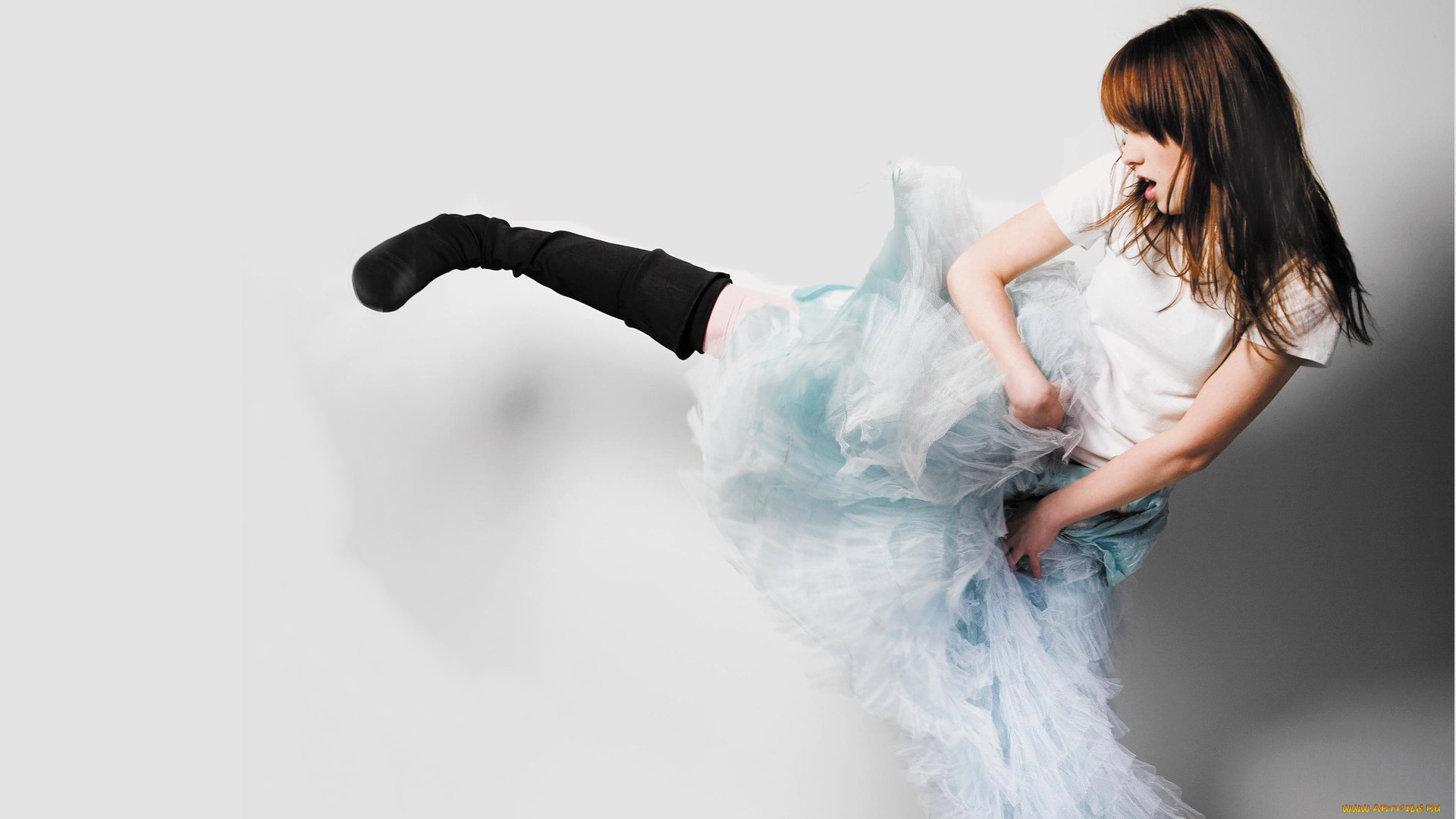 девушки, alexz, johnson, шатенка, юбка, сапоги, нога