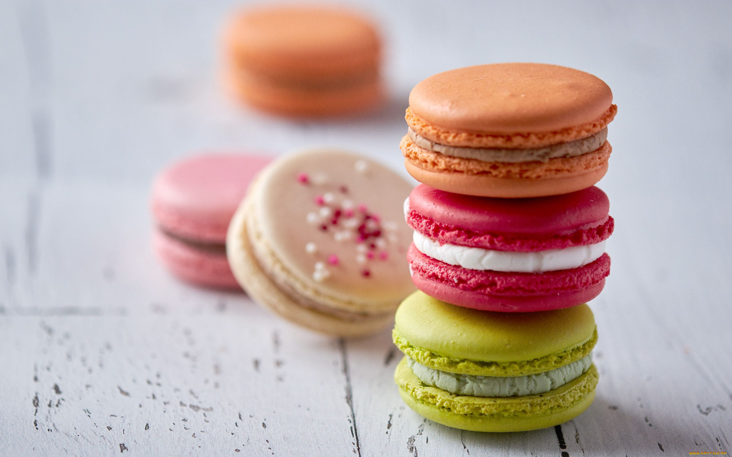 еда, макаруны, печенье, лакомство