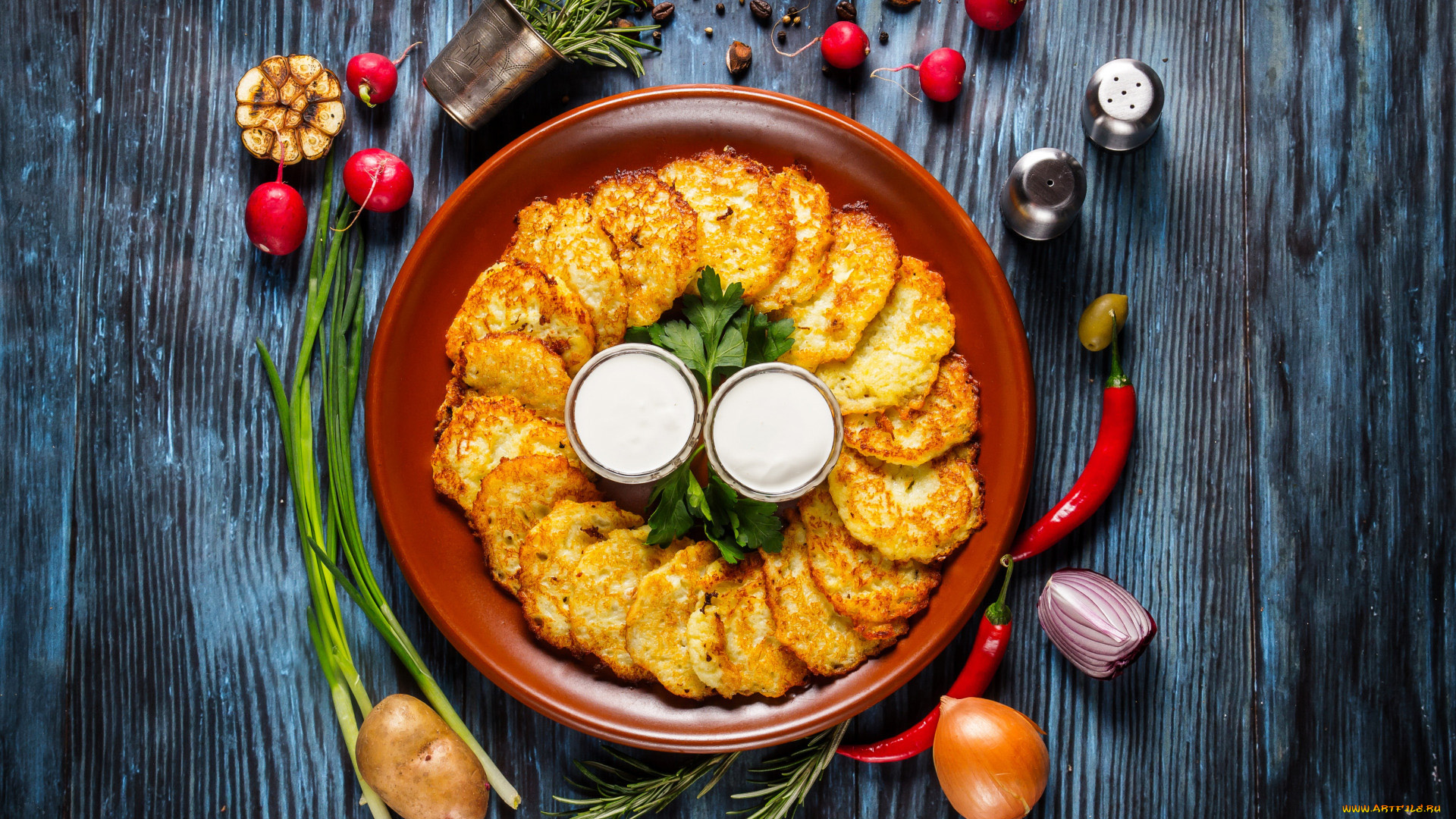 еда, блины, , оладьи, картофельные, драники