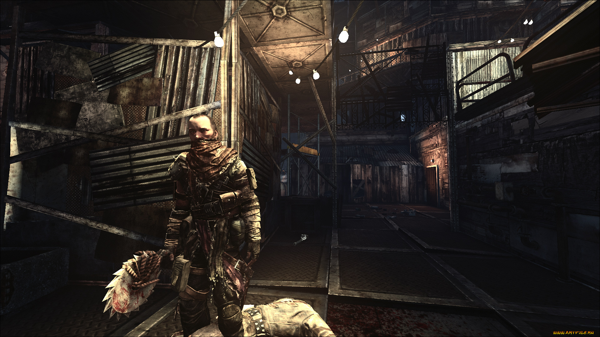 видео, игры, afterfall, , insanity, человек, оружие, развалины