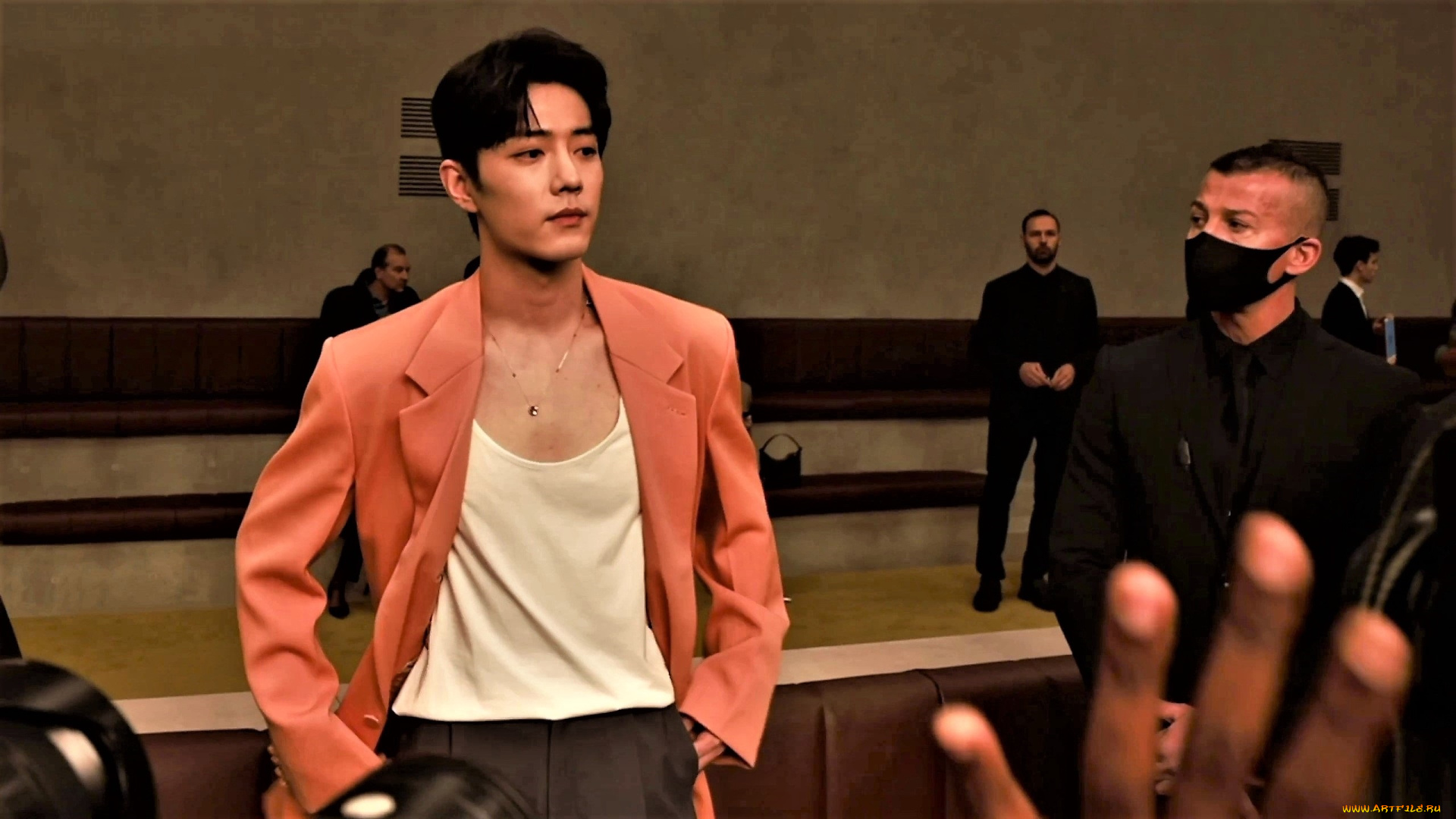 разное, знаменитости, сяо, чжань, люди, зеркало, пиджак