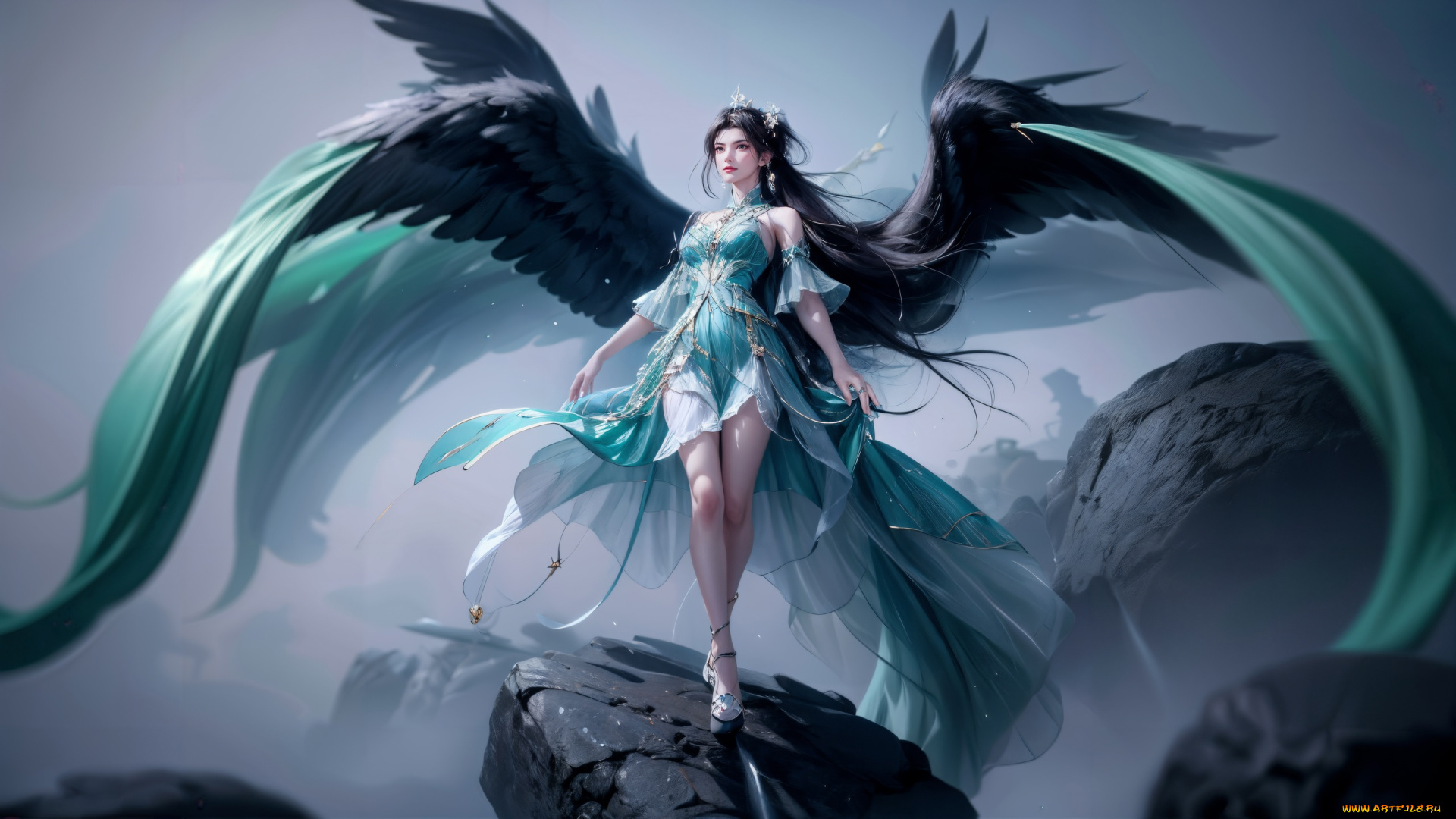 фэнтези, ангелы, красивая, девушка