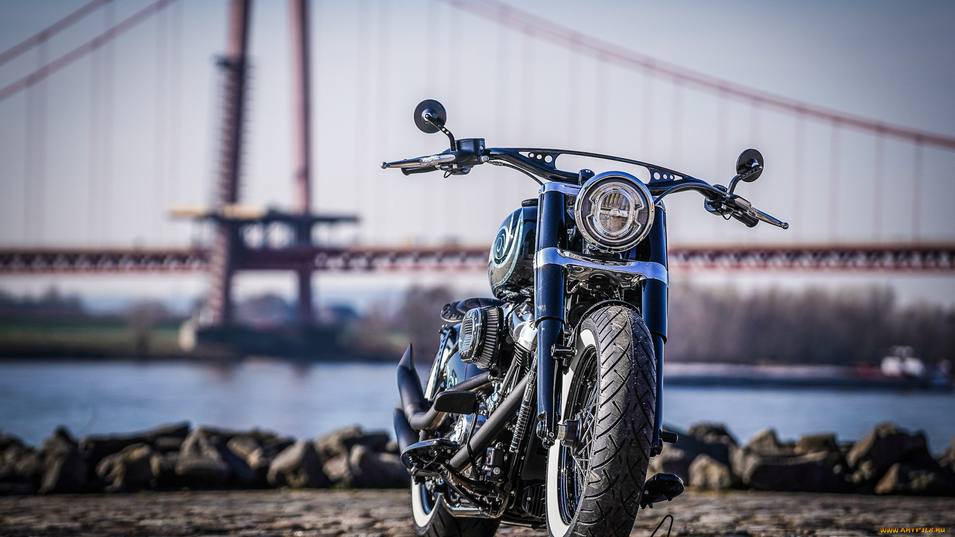 харлей, мотоциклы, harley-davidson, мотоцикл, байк, чёрный, thunderbike, customs