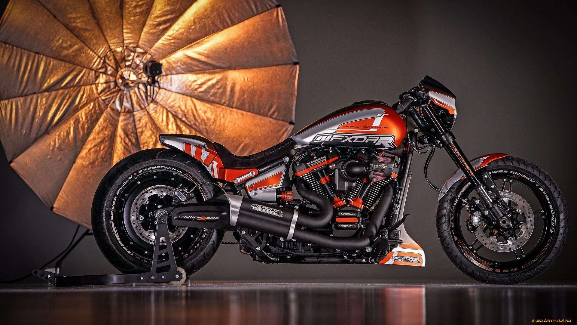 харлей, мотоциклы, harley-davidson, мотоцикл, байк, thunderbike, customs