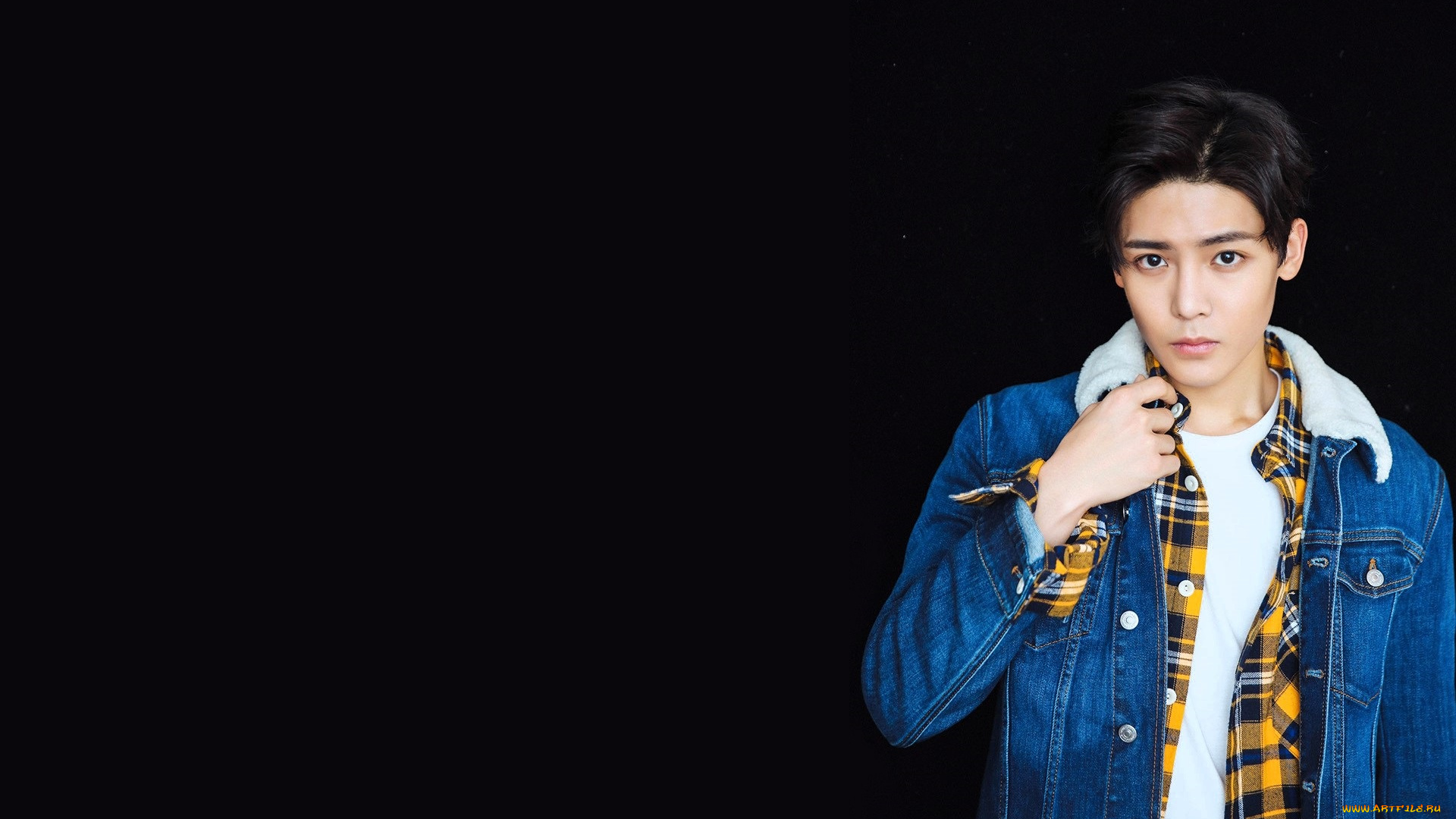 мужчины, hou, ming, hao, актер, куртка, рубашка, футболка