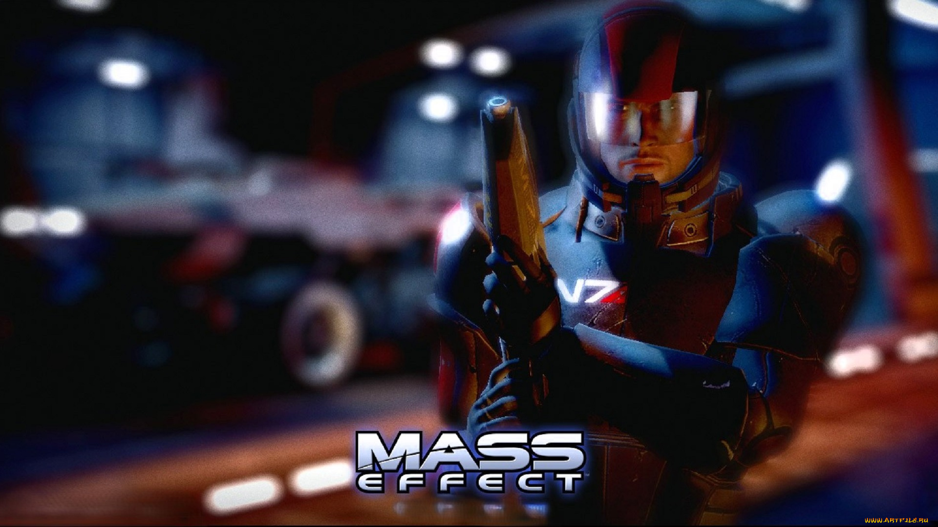 видео, игры, mass, effect, человек, оружие, броня, шлем