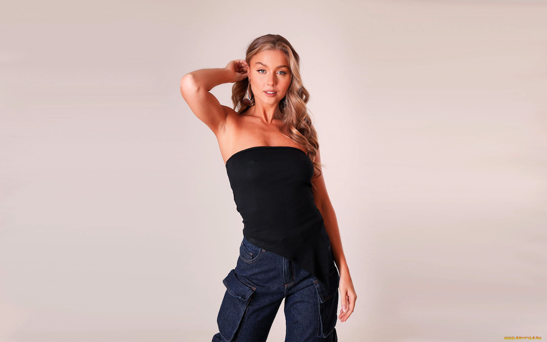 девушки, tara, goddard, русая, топ, джинсы