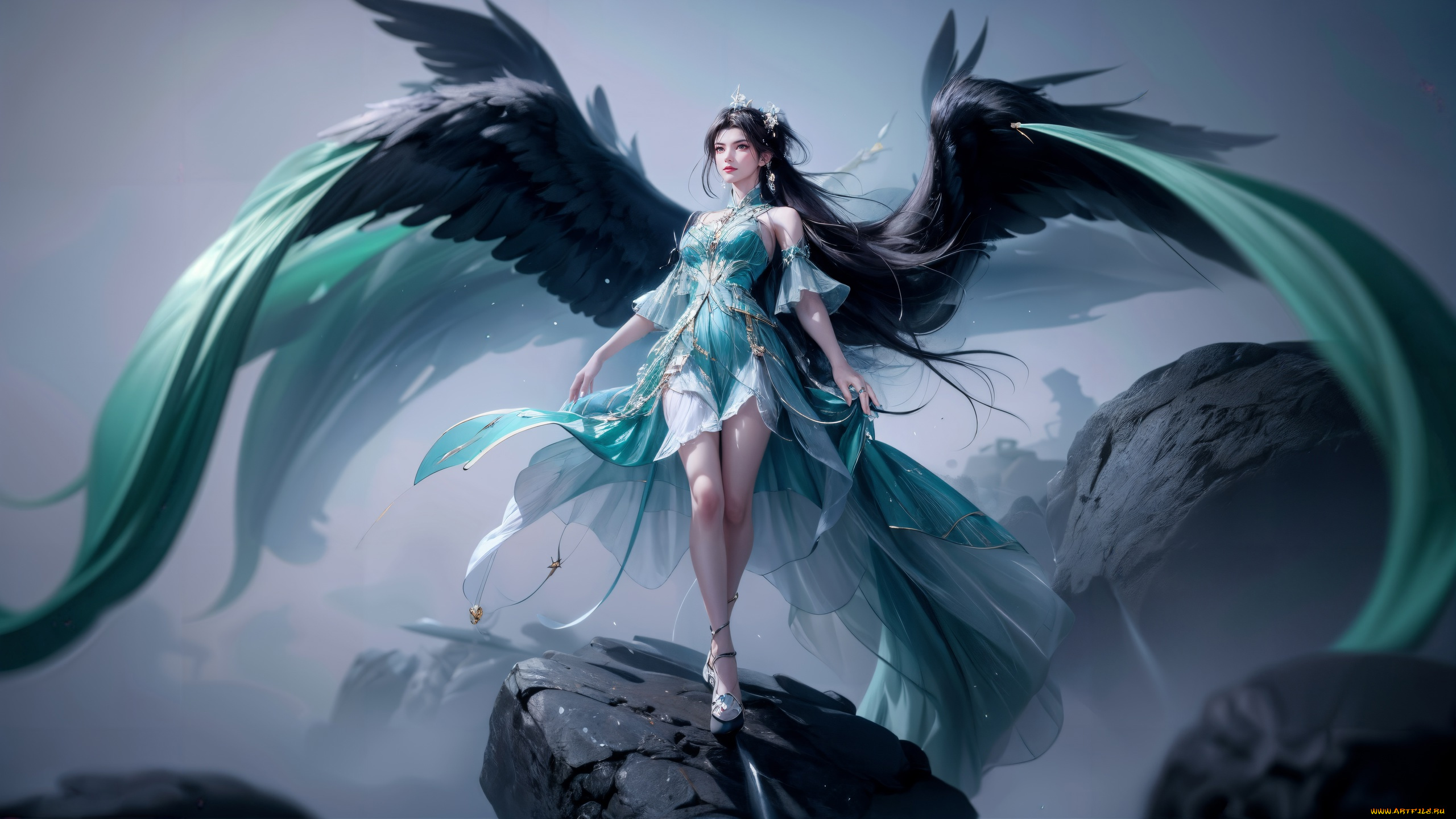 фэнтези, ангелы, красивая, девушка