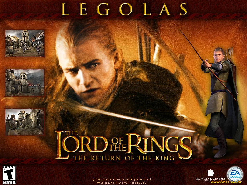 lord, of, the, rings, return, king, видео, игры