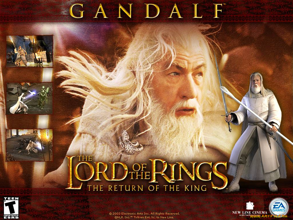 lord, of, the, rings, return, king, видео, игры